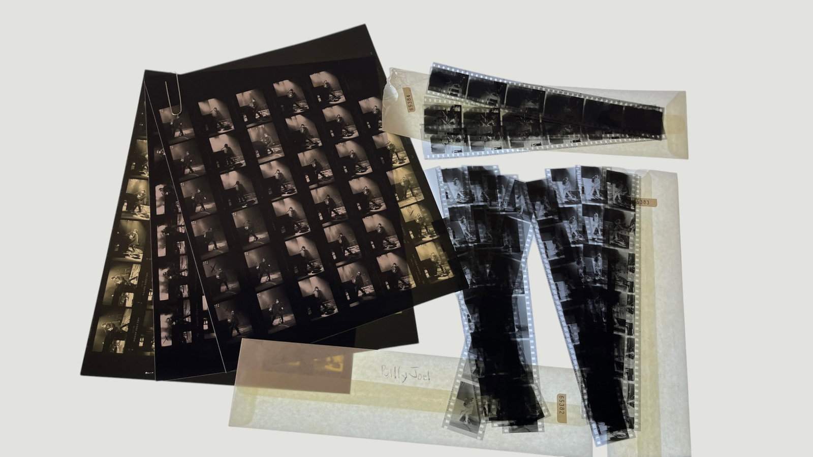 Billy Joel Original 35mm Contact Sheet & Film Negatives Archive, c.1970s-80s (1 of 3)