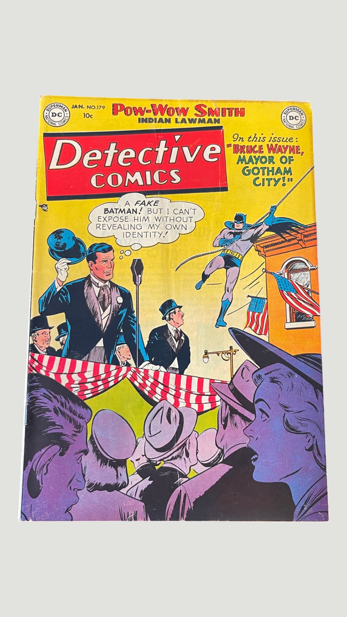 Detective Comics #179, DC National Comics, January 1952, Batman Cover (1 of 3)