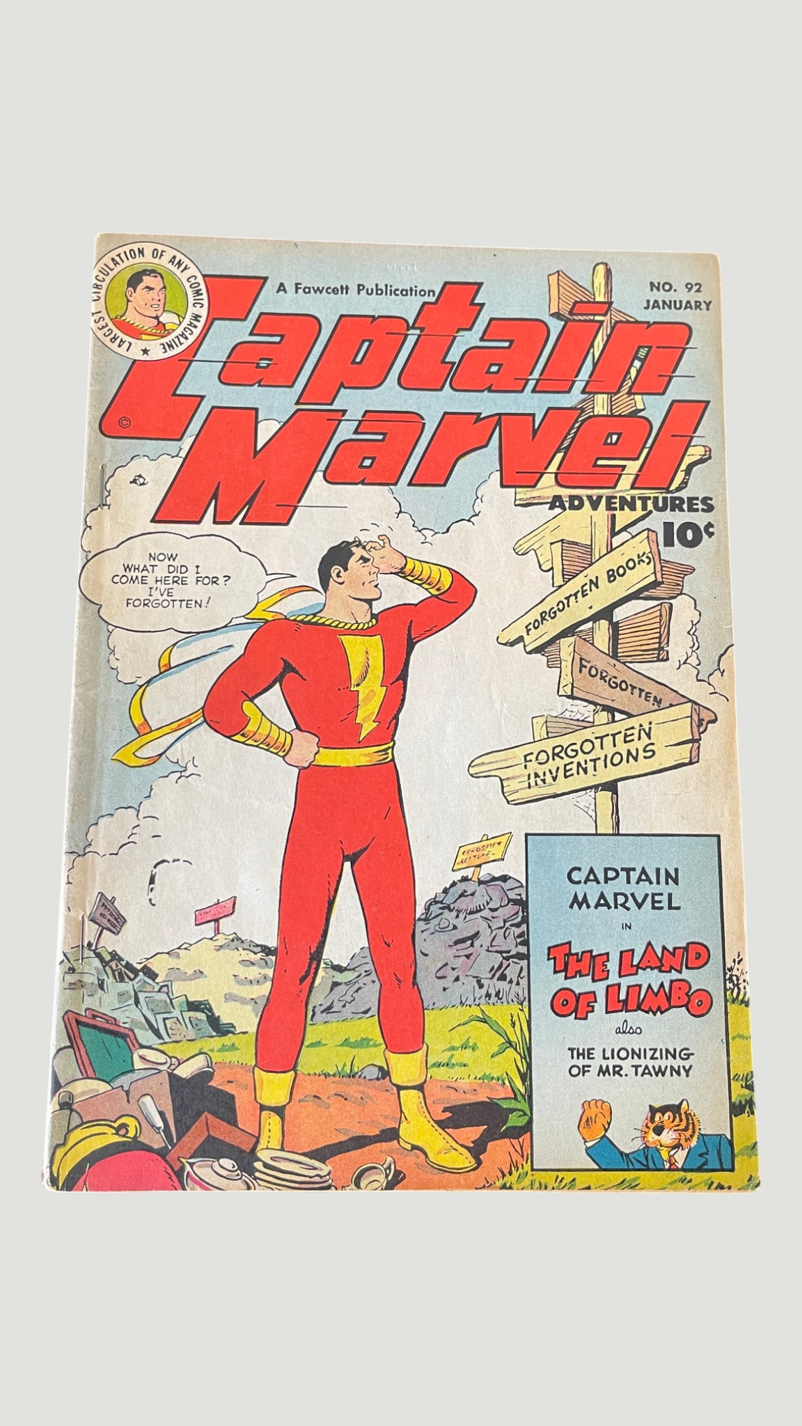 Captain Marvel Adventures #92, Fawcett Publications, January 1949 (1 of 3)