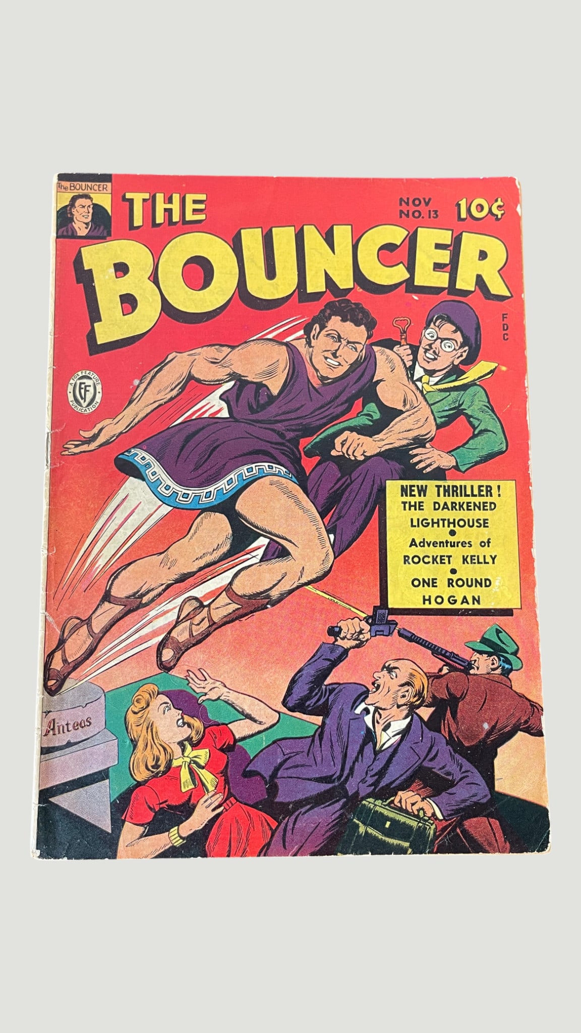 The Bouncer #13, Fox Feature Syndicate, November 1944 Golden Age Superhero Comic (1 of 3)