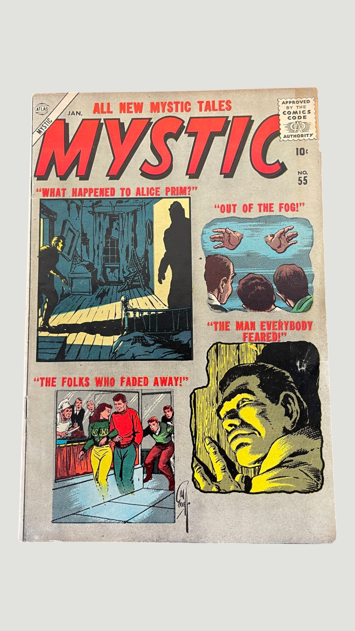Mystic #55 Atlas Comics Jan 1957 All New Mystic Tales Horror Anthology Comic (1 of 3)