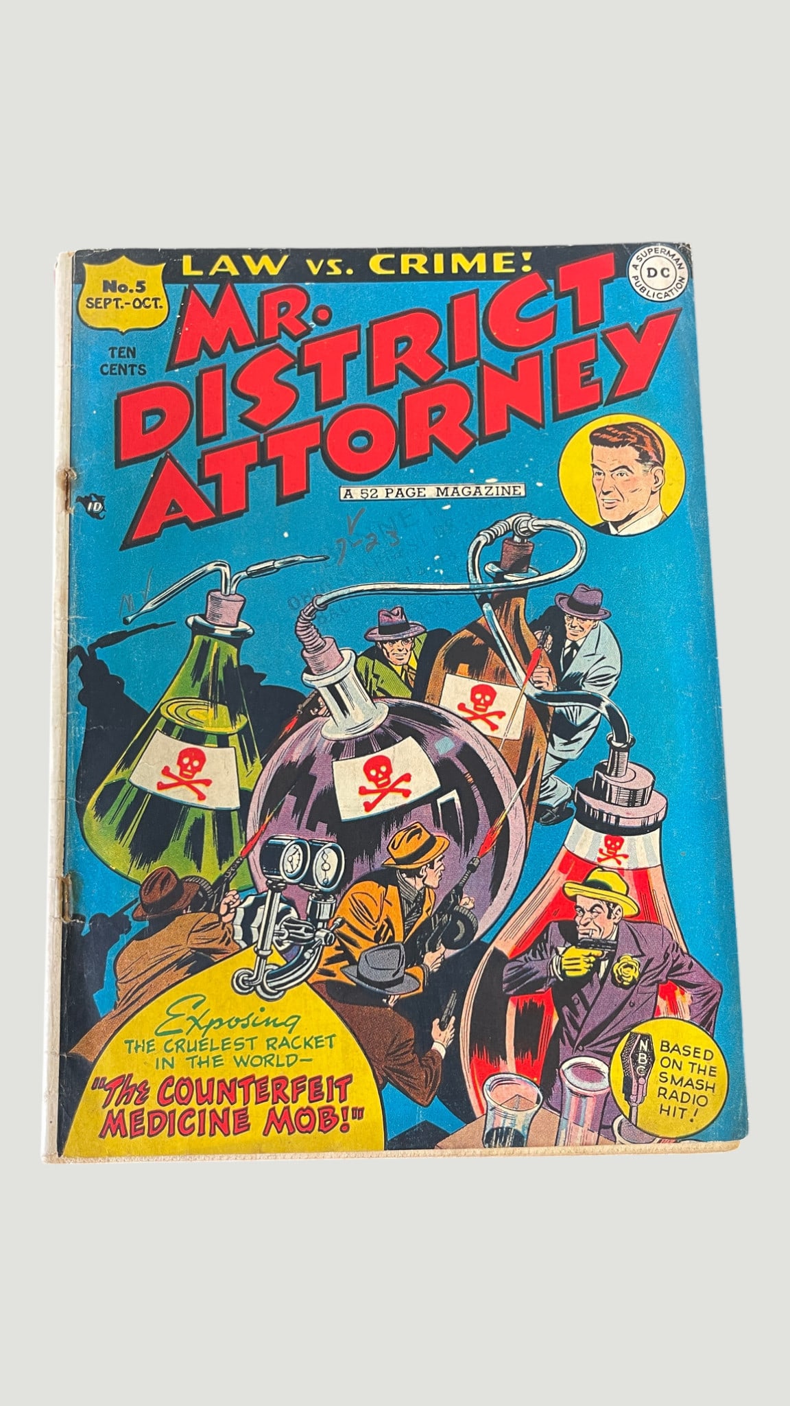 Mr. District Attorney #5 DC Comics Sept-Oct 1948 Law vs. Crime Golden Age (1 of 3)