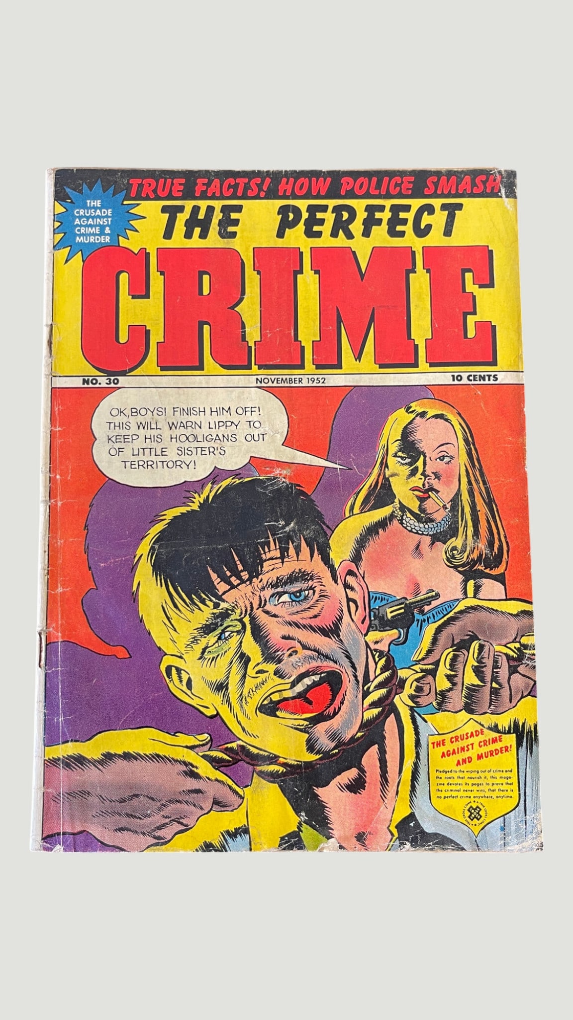 The Perfect Crime #30, Cross Publications, November 1952 Golden Age Crime Comic: The Perfect Crime #30, Cross Publications, November 1952 Golden Age Crime Comic