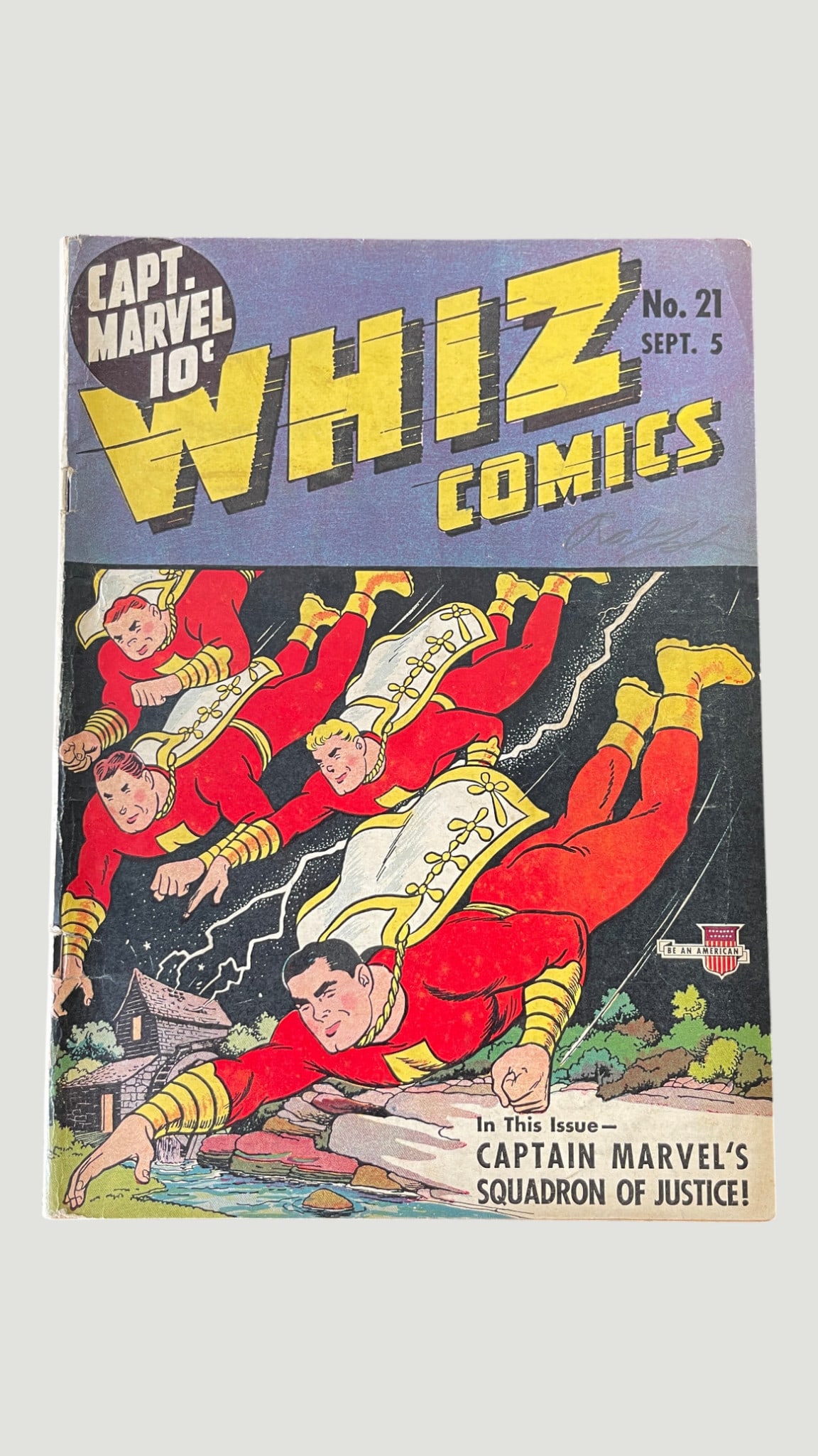 Whiz Comics #21 (Fawcett, 1941) Captain Marvel's Squadron of Justice (1 of 3)