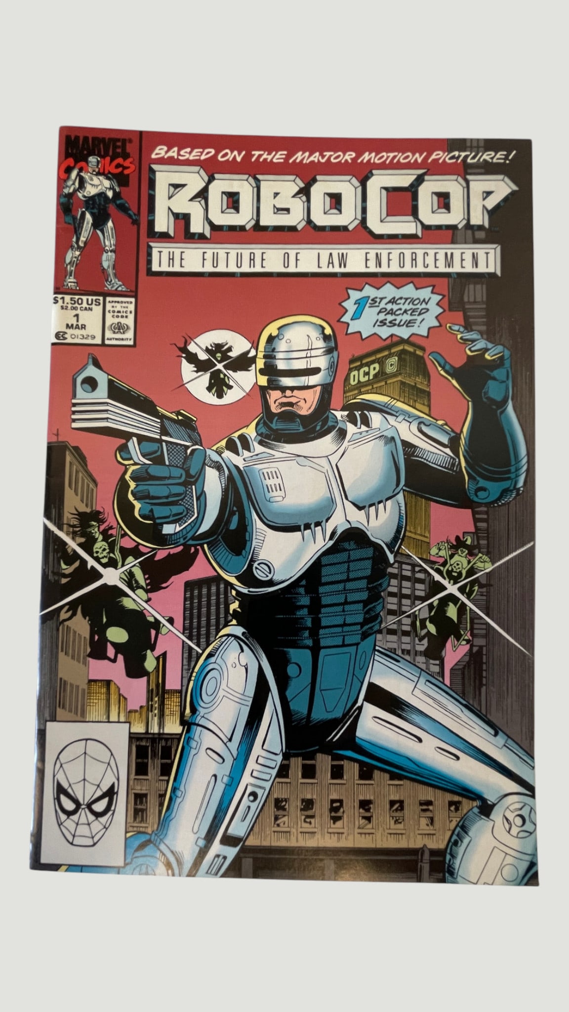 RoboCop #1 Marvel Comics (1990) — 1st Issue, Based on Major Motion Picture (1 of 3)