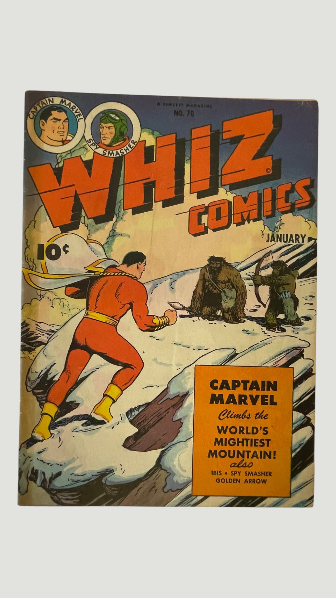 Whiz Comics #70, Fawcett Publications, January 1946, Captain Marvel (1 of 3)