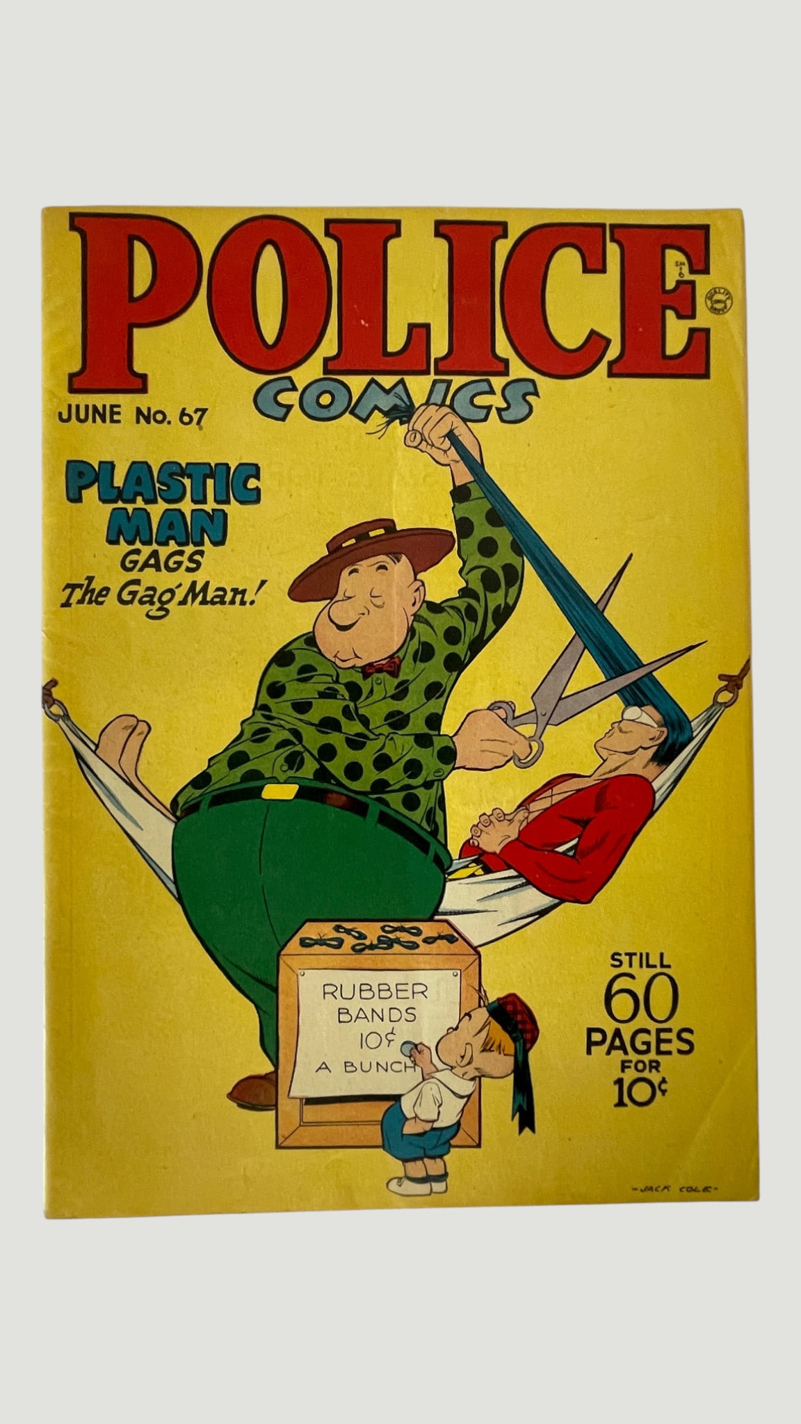 Police Comics #67 (Quality Comics, June 1947) Plastic Man Cover by Jack Cole (1 of 3)
