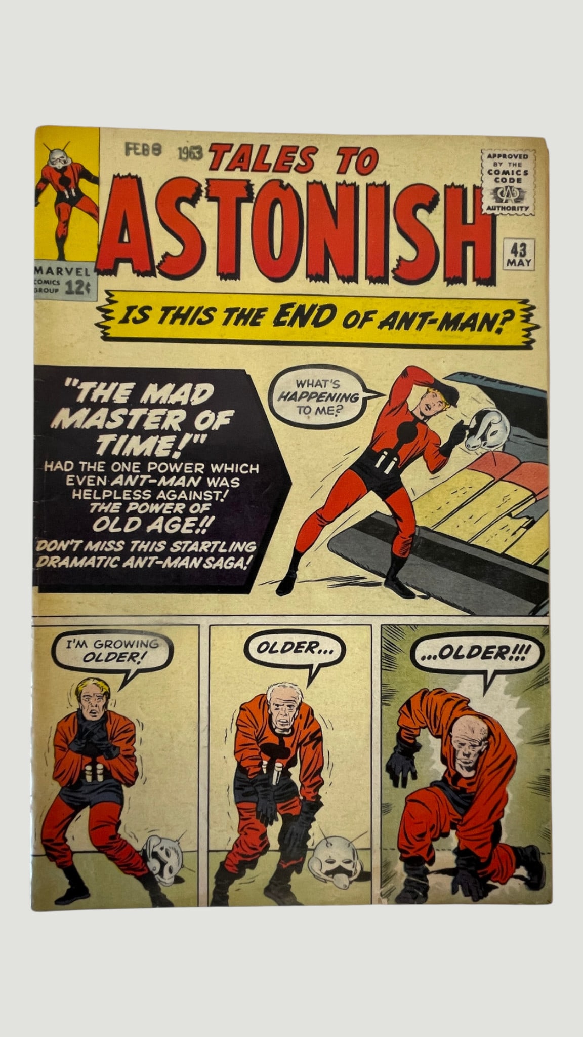 Tales to Astonish #43 Marvel Comics 1963 Ant-Man 'Mad Master of Time': Tales to Astonish #43 Marvel Comics 1963 Ant-Man 'Mad Master of Time'