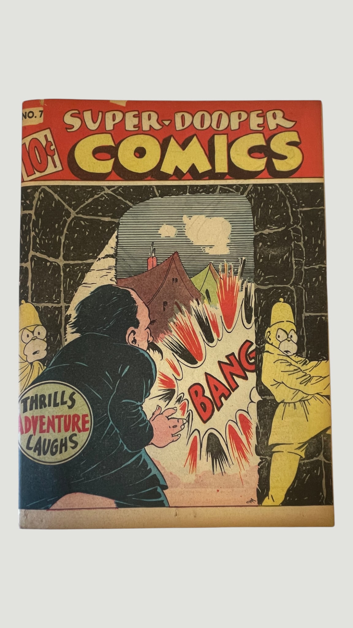 Super-Dooper Comics No. 7, Crawfordsville, 1940s Golden Age Comic Book (1 of 3)