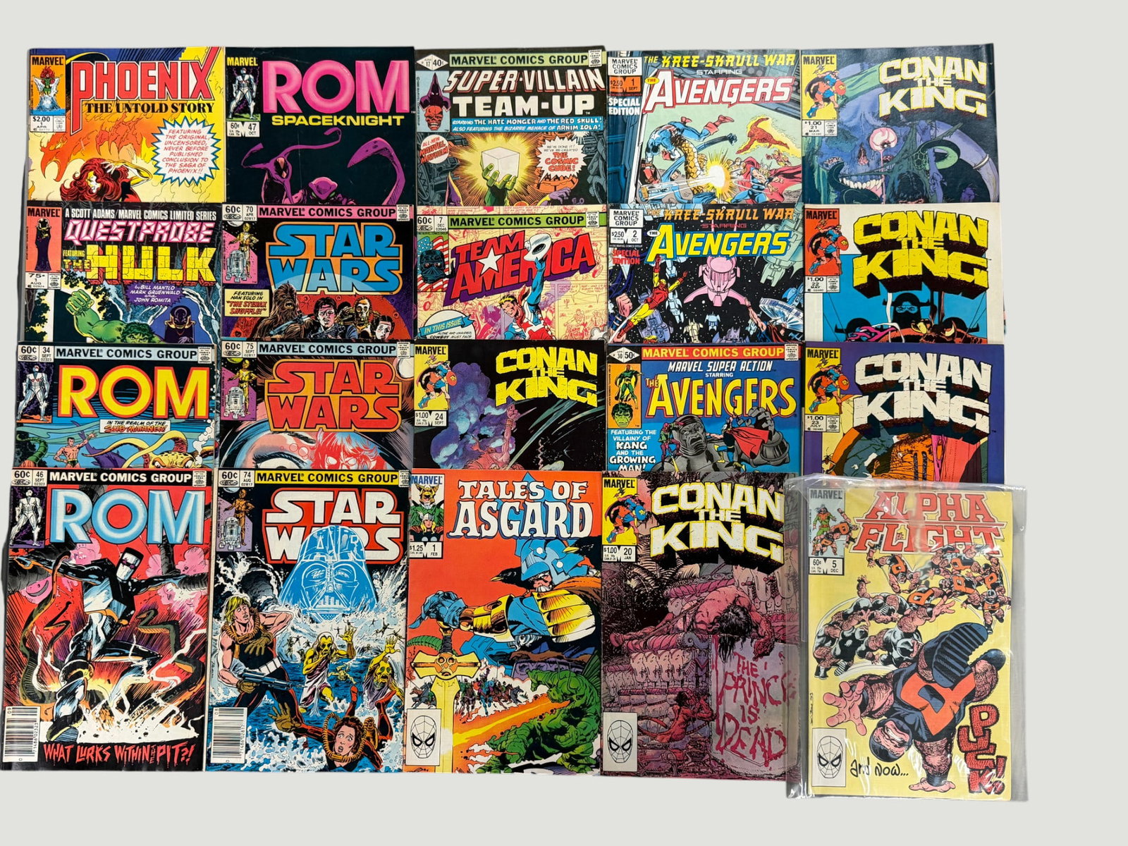 Marvel Comics Bronze/Copper Age Lot x20 — Star Wars, ROM, Conan, Avengers & More (1 of 4)