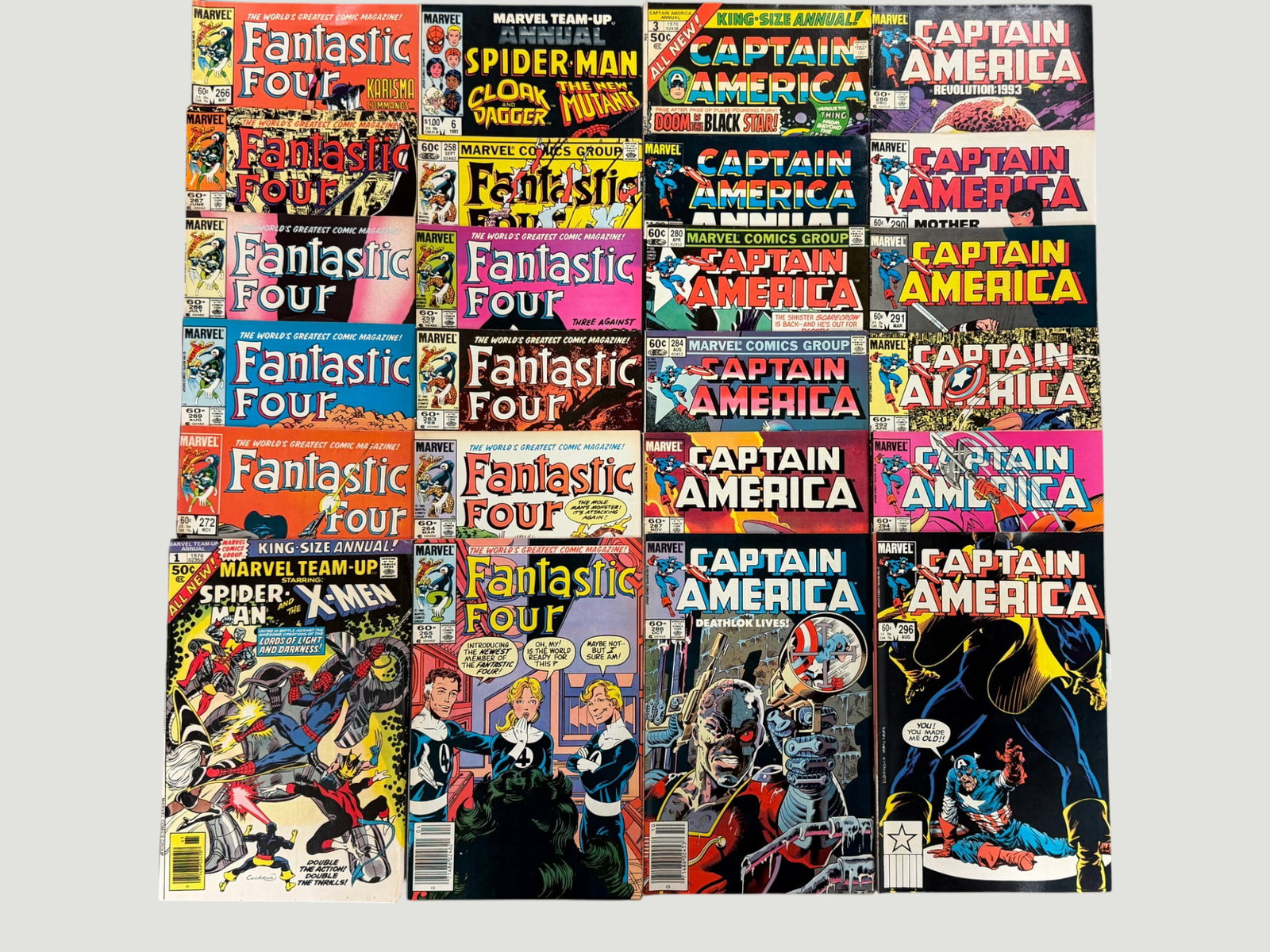 Marvel Comics Bronze/Copper Age Lot x20 — Fantastic Four, Captain America, Team-Up (1 of 4)