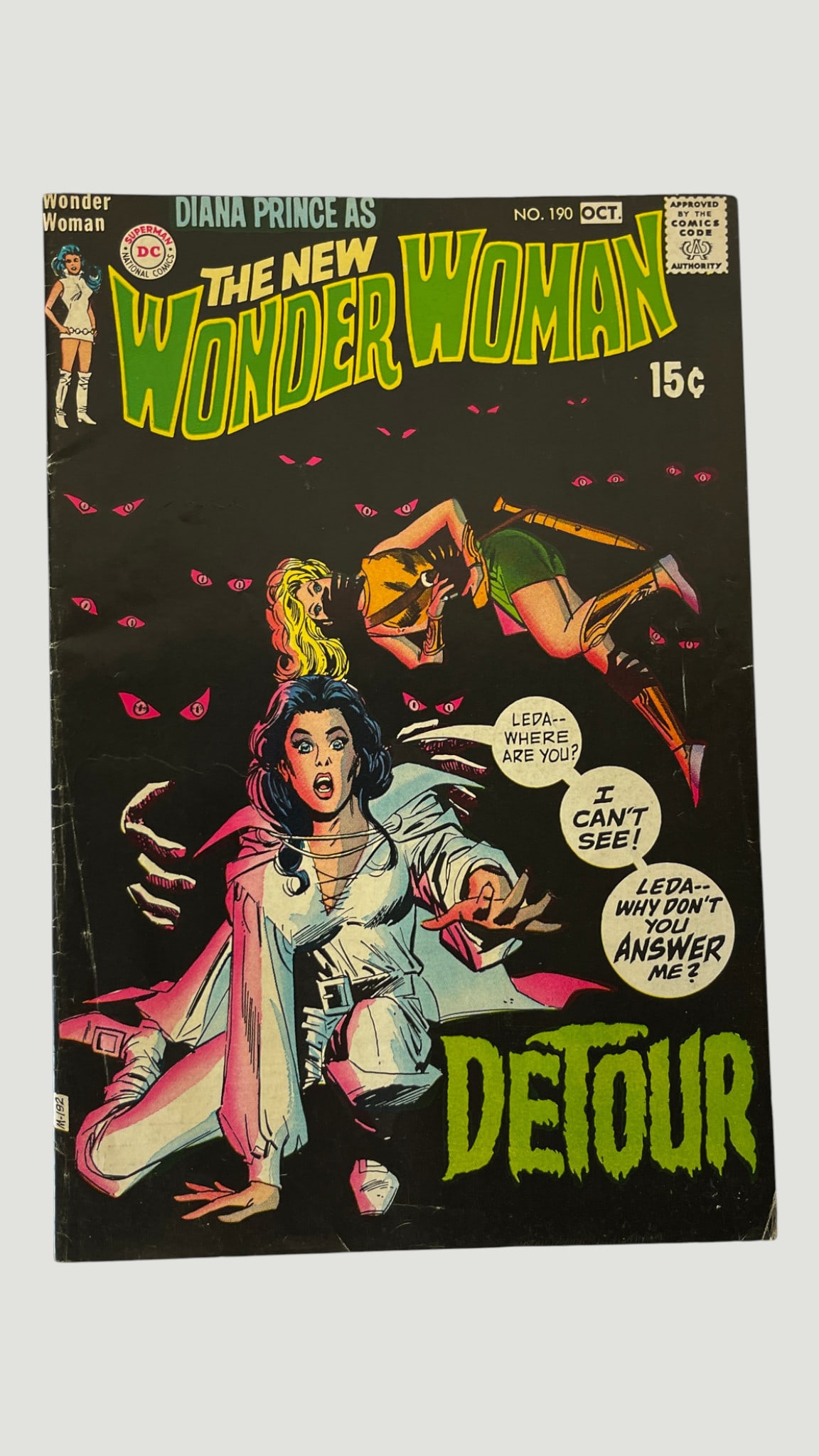 DC Comics The New Wonder Woman #190, Diana Prince Era, Oct 1970 (1 of 3)