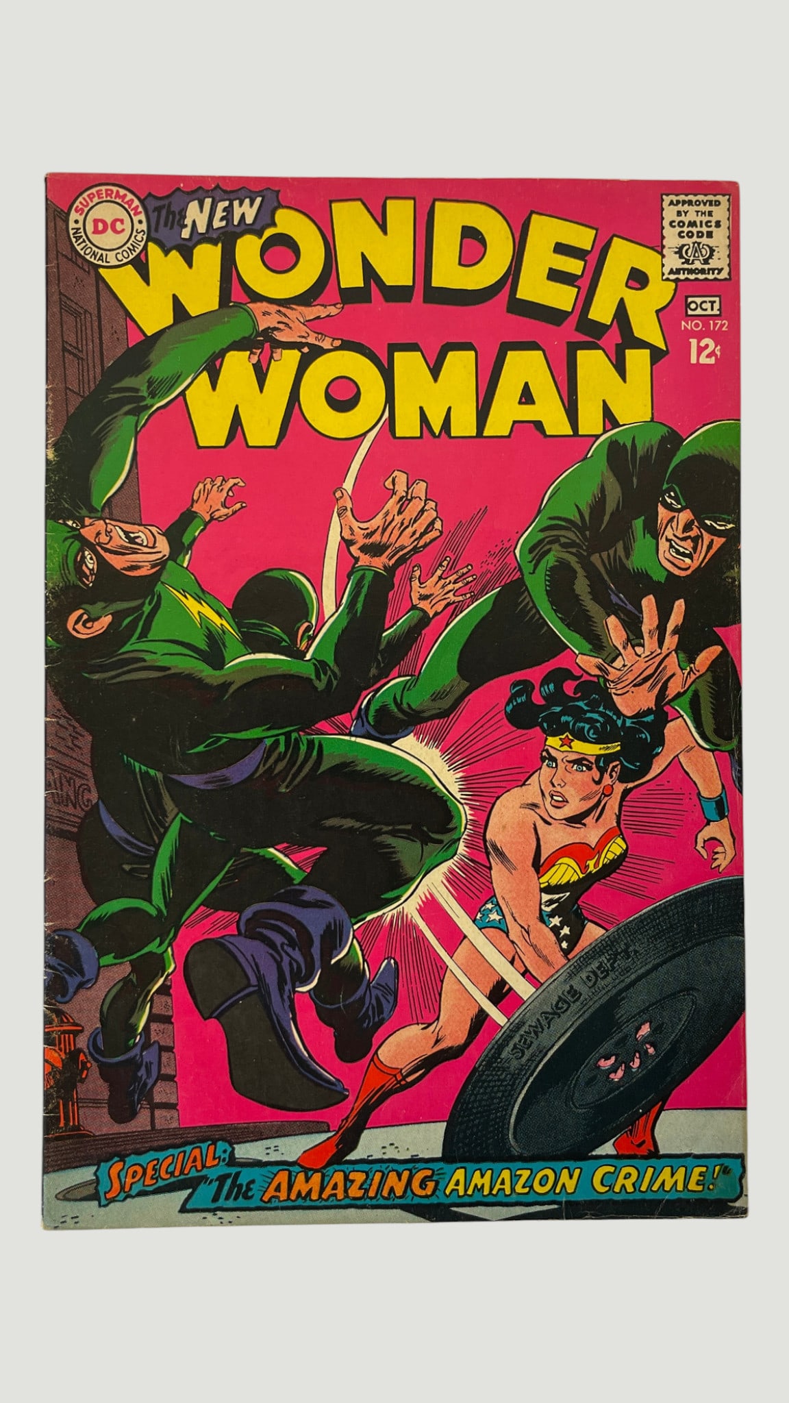 Wonder Woman #172 DC Comics Oct 1967 'The Amazing Amazon Crime' Silver Age (1 of 3)