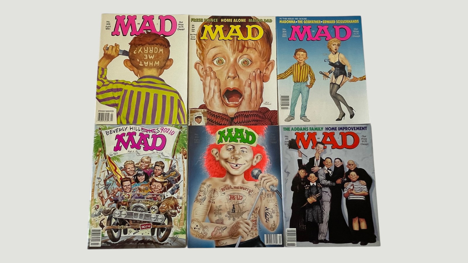 MAD Magazine Collection x6 Issues #304-311, EC Publications, 1991-1992 (1 of 4)