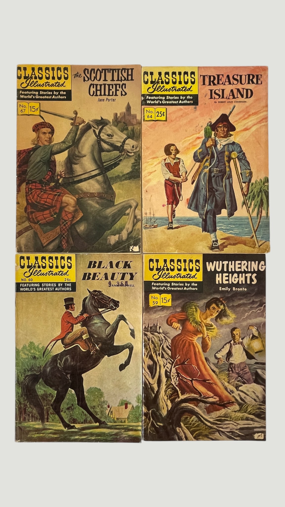 Classics Illustrated Lot of 4: #59, #60, #64, #67 — Gilberton Publications (1 of 4)