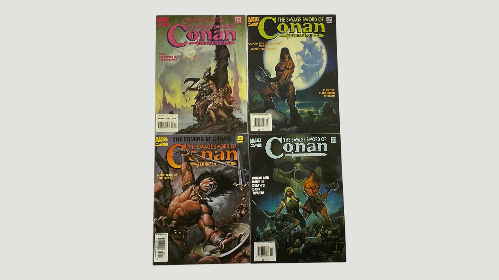 The Savage Sword of Conan the Barbarian #318, #319, #223, #235 Marvel Comics (1 of 4)