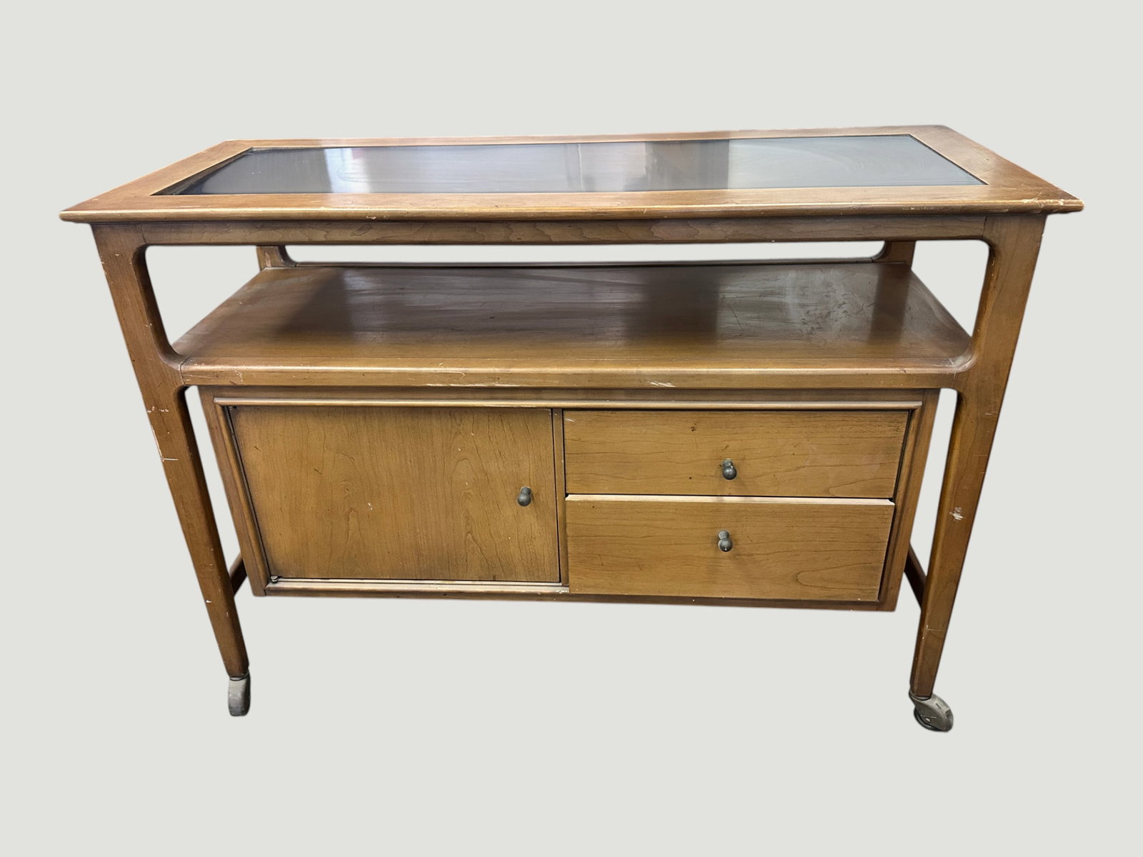 Vintage Mid-Century Modern Rolling Bar Cart (1 of 5)