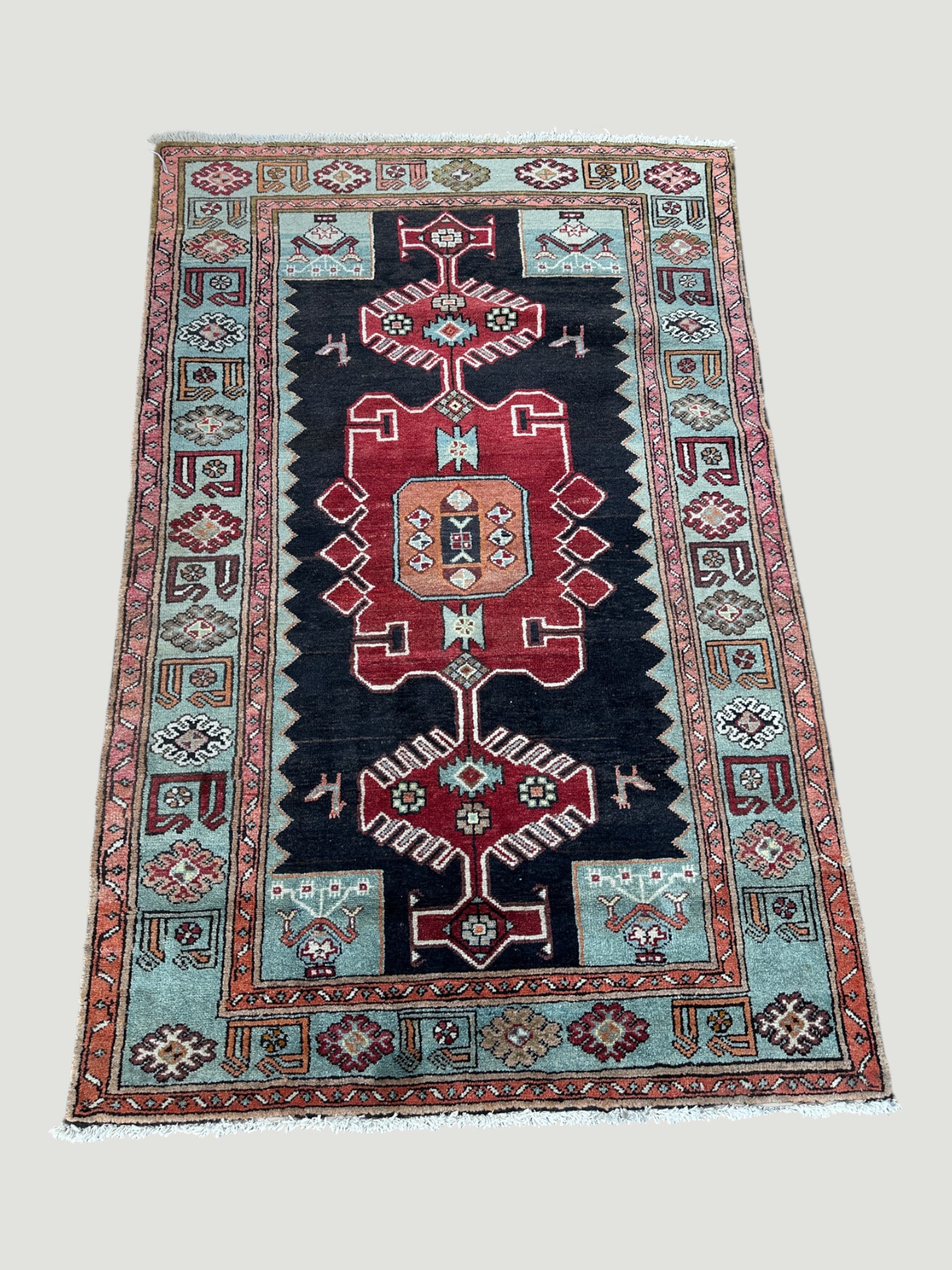 Vintage Persian Middle Eastern Carpet Rug (1 of 3)