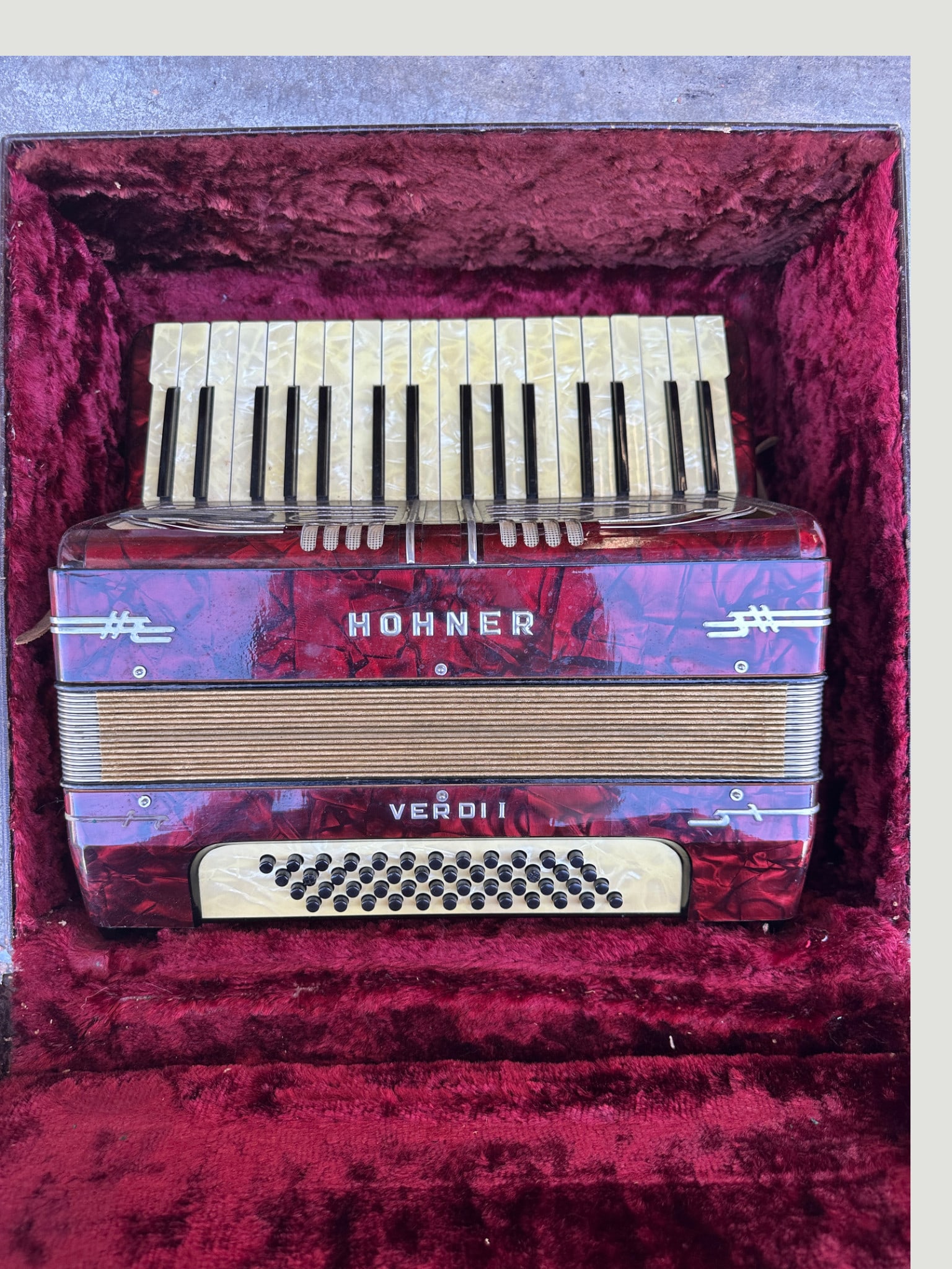 Vintage Hohner Verdii Accordion with Case (1 of 5)