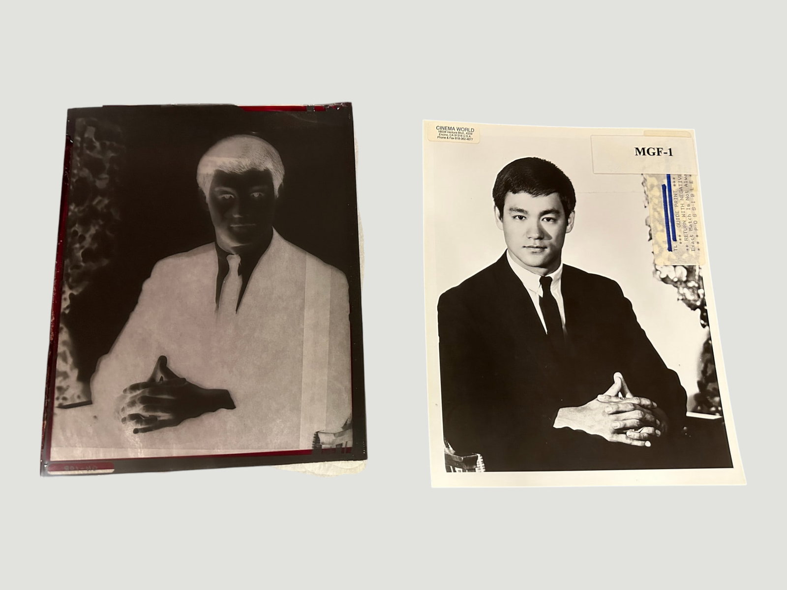 Bruce Lee Original Vintage 8x10 Photo Photograph and Negative (1 of 4)