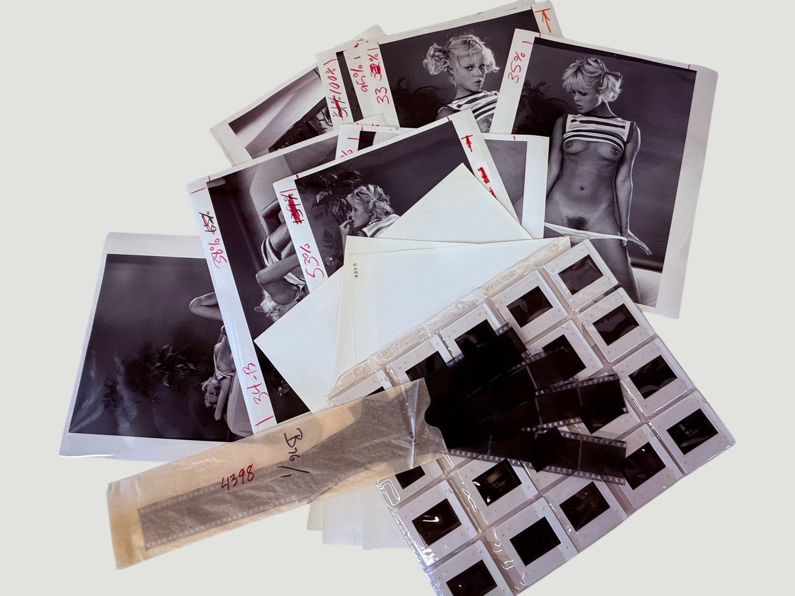 Vintage Pin Up Risque Model Erotic Photo Archive Collection B&W (1 of 1)