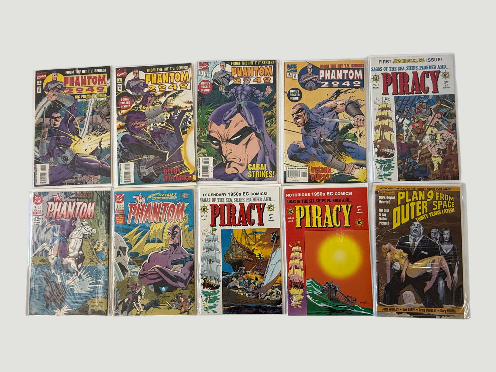 Collection of 10 Comics: Phantom 2040, The Phantom, Piracy & Plan 9 From Outer Space (1 of 1)