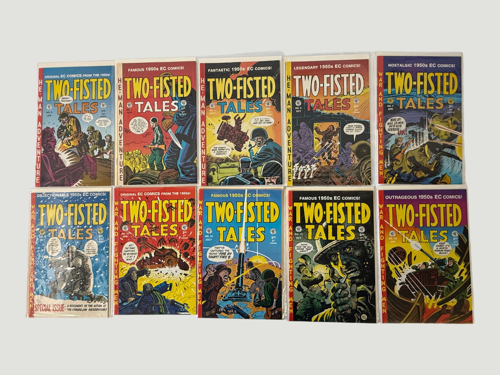 Two-Fisted Tales EC Comics 1950s Reprints, 10-Issue Collection (Nos. 2–13) (1 of 1)