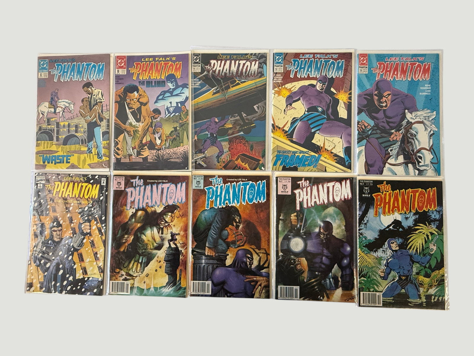 The Phantom Comic Books Mixed Lot x10 DC, Marvel & Wolf Publishing 1988–2000s (1 of 1)