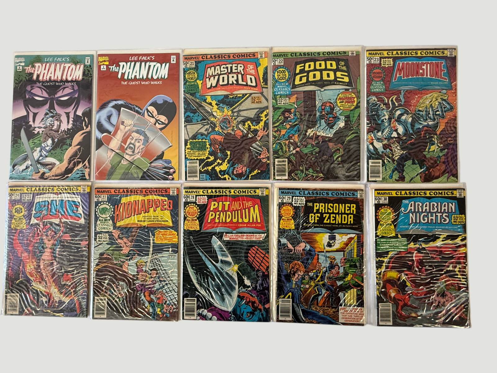 Marvel Classics Comics & The Phantom Collection — 10 Bronze Age Issues 1970s-80s (1 of 1)