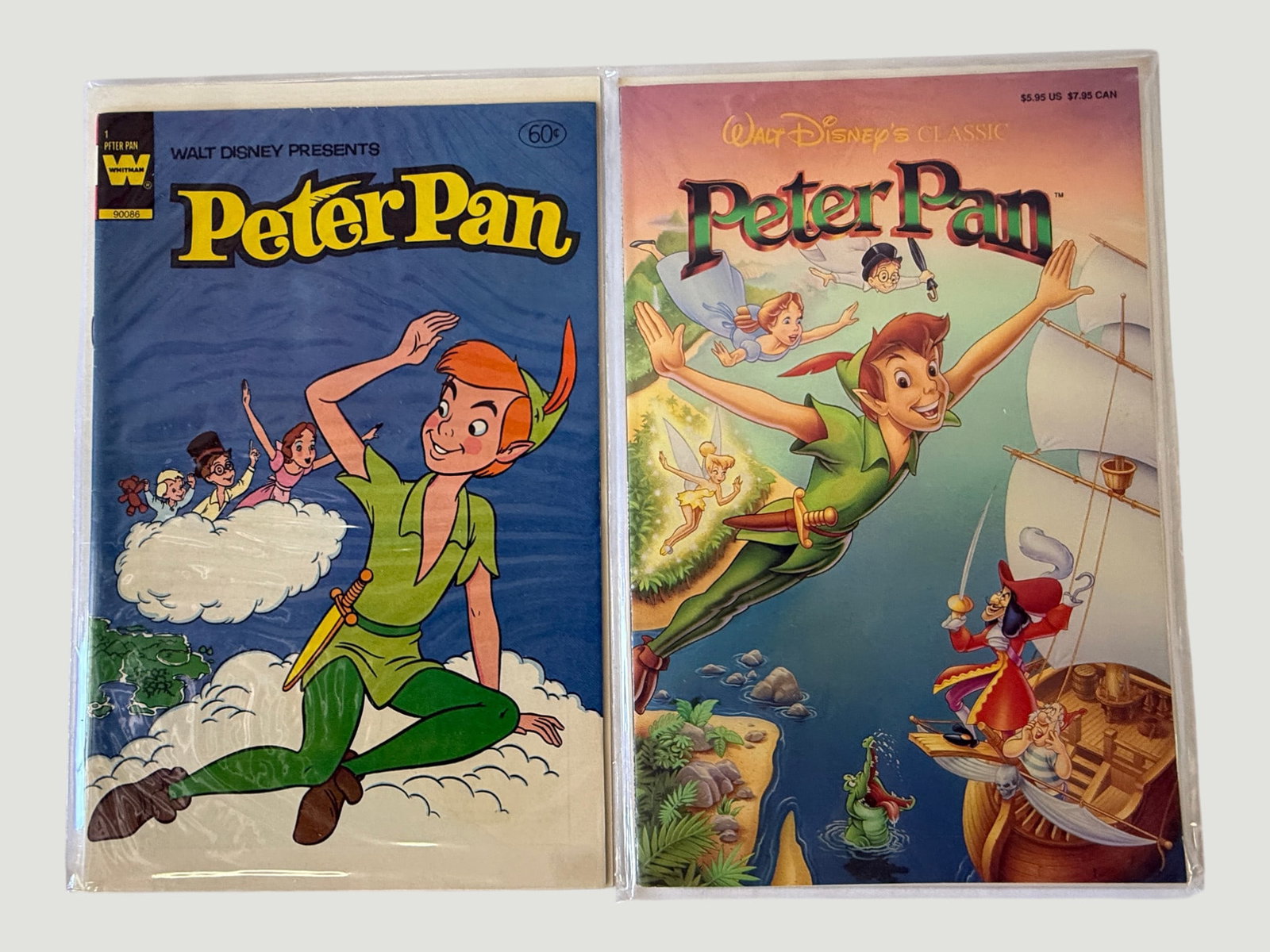 Walt Disney Peter Pan Comic Books x2: Whitman #1 & Disney Classic Edition (1 of 1)