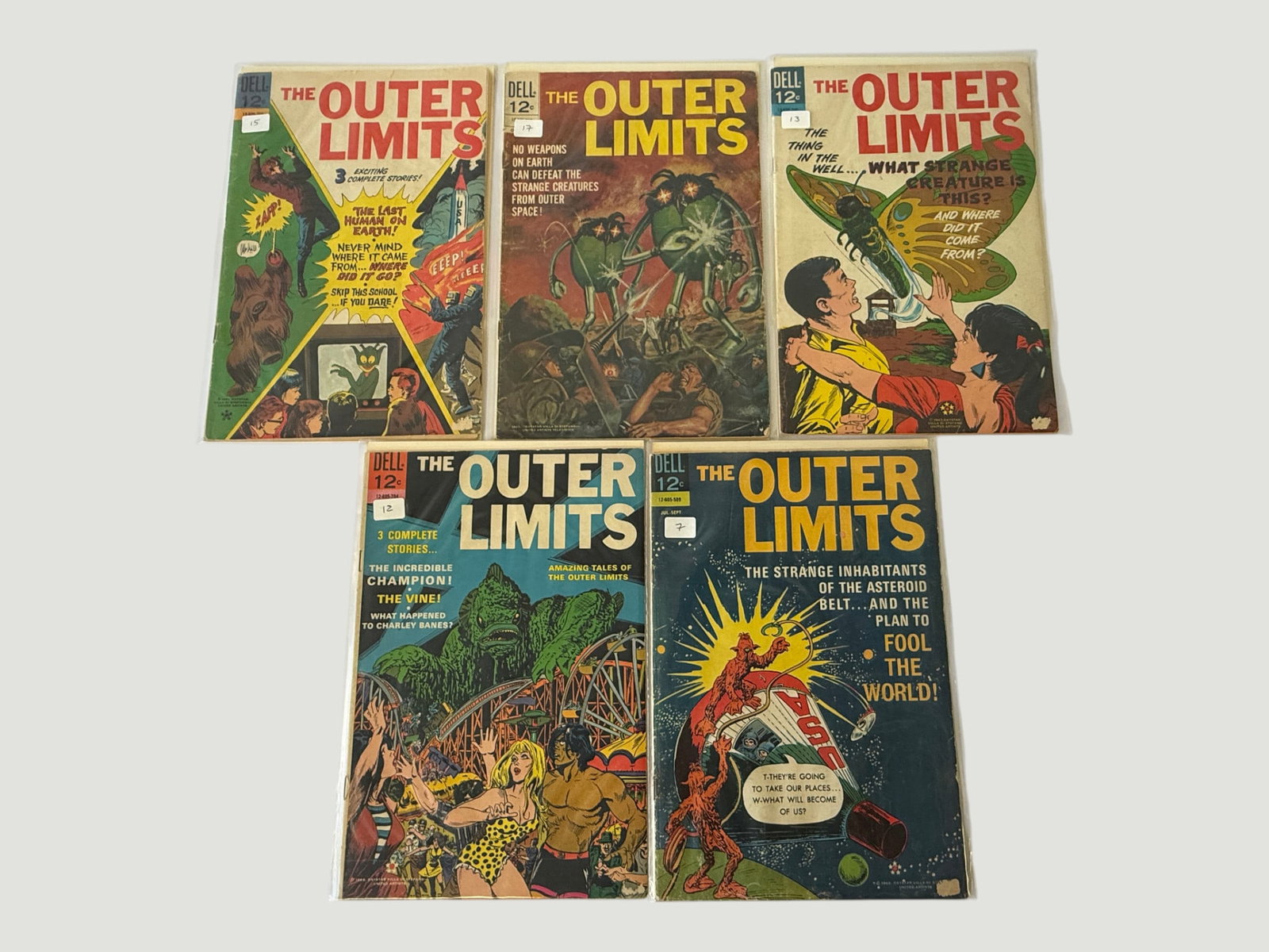 The Outer Limits Dell Comics Silver Age Lot of 5 Issues 1960s: The Outer Limits Dell Comics Silver Age Lot of 5 Issues 1960s
