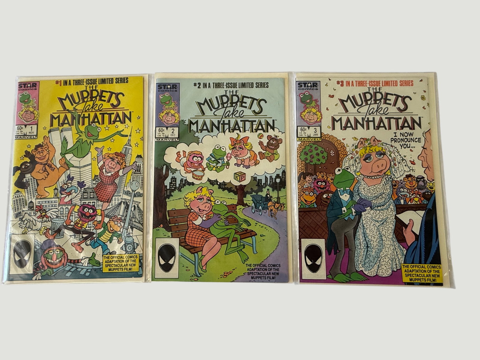The Muppets Take Manhattan #1-3 Complete Limited Series Star/Marvel Comics 1984 (1 of 1)