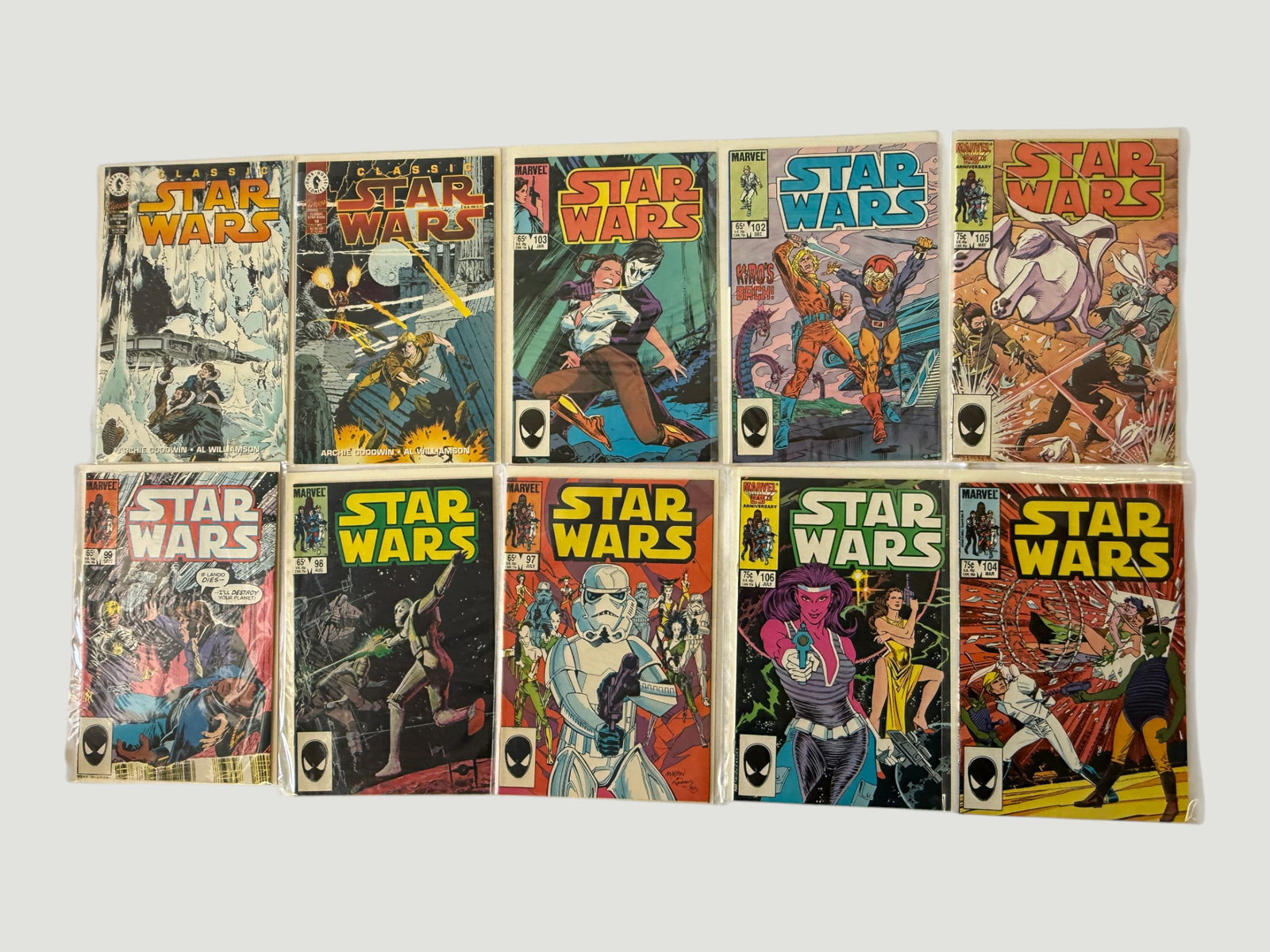 Star Wars Marvel & Dark Horse Comics Collection #90-106 — 10 Issues 1985-1987 (1 of 1)