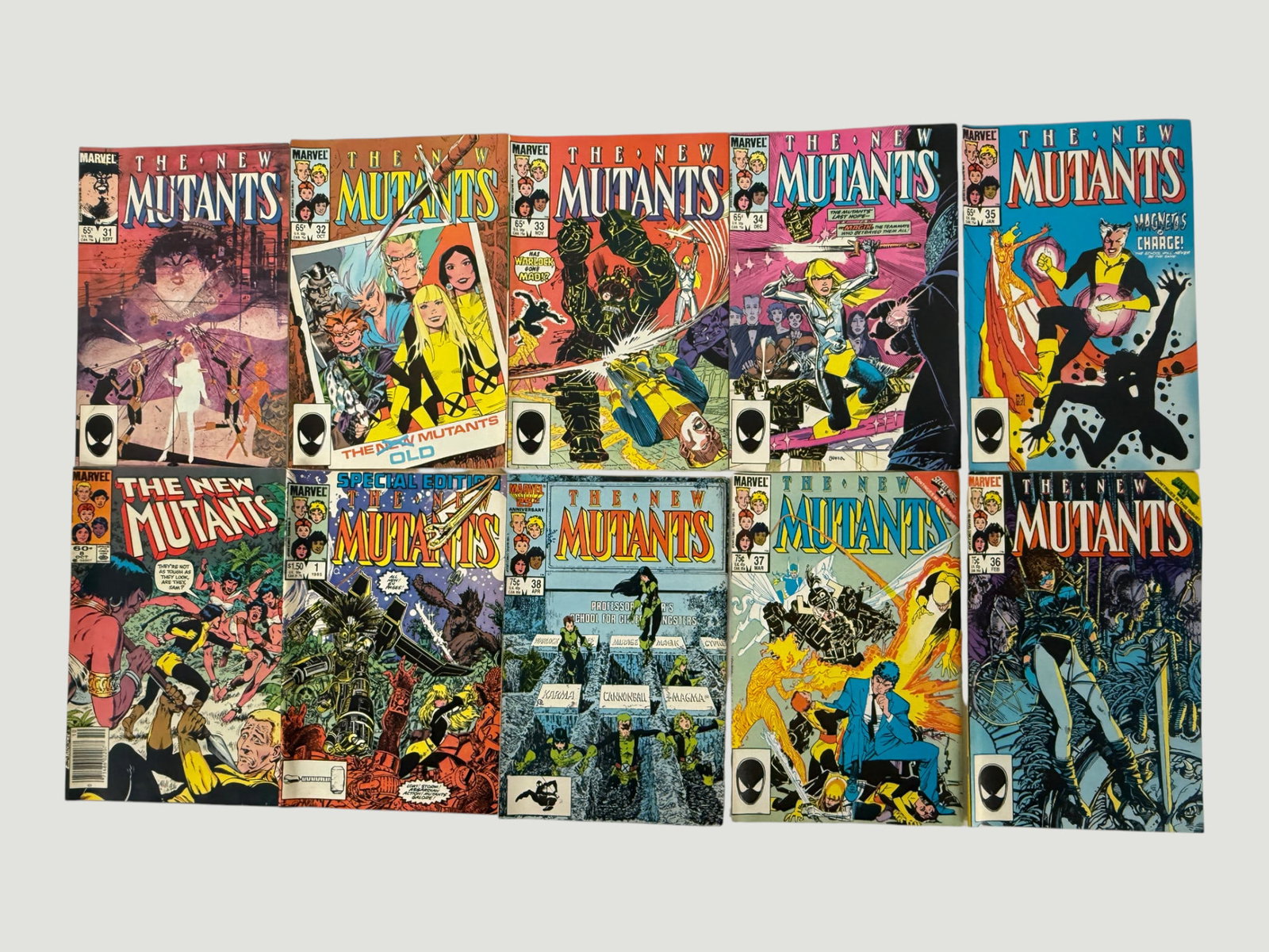 Marvel Comics The New Mutants Mixed Lot #1, 5, 31-38 Special Edition (1985-86) (1 of 1)
