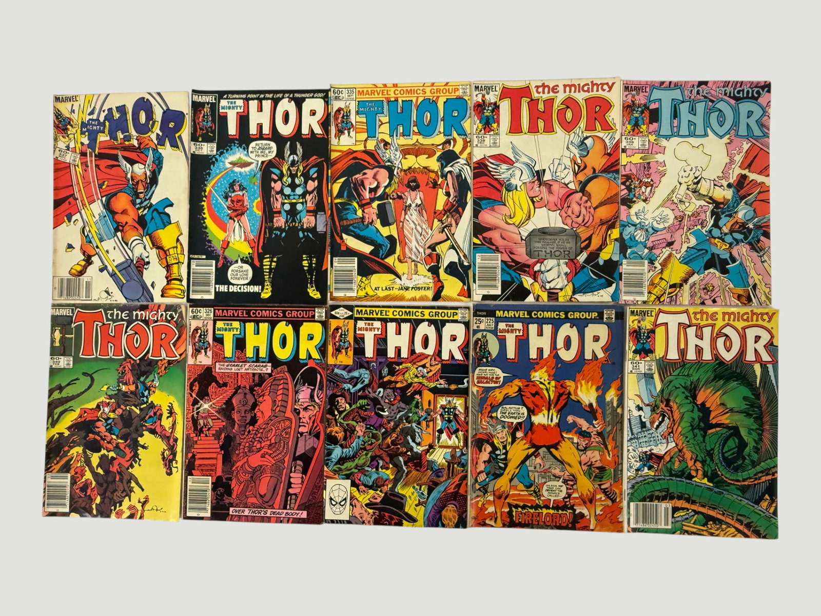 Marvel Comics The Mighty Thor Issues #325–#341 (10 Issues, 1983–1984) (1 of 1)