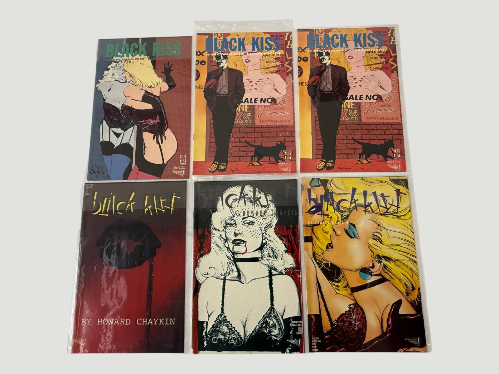 Black Kiss by Howard Chaykin — 6 Issues (Vortex Comics, 1988–89) (1 of 2)