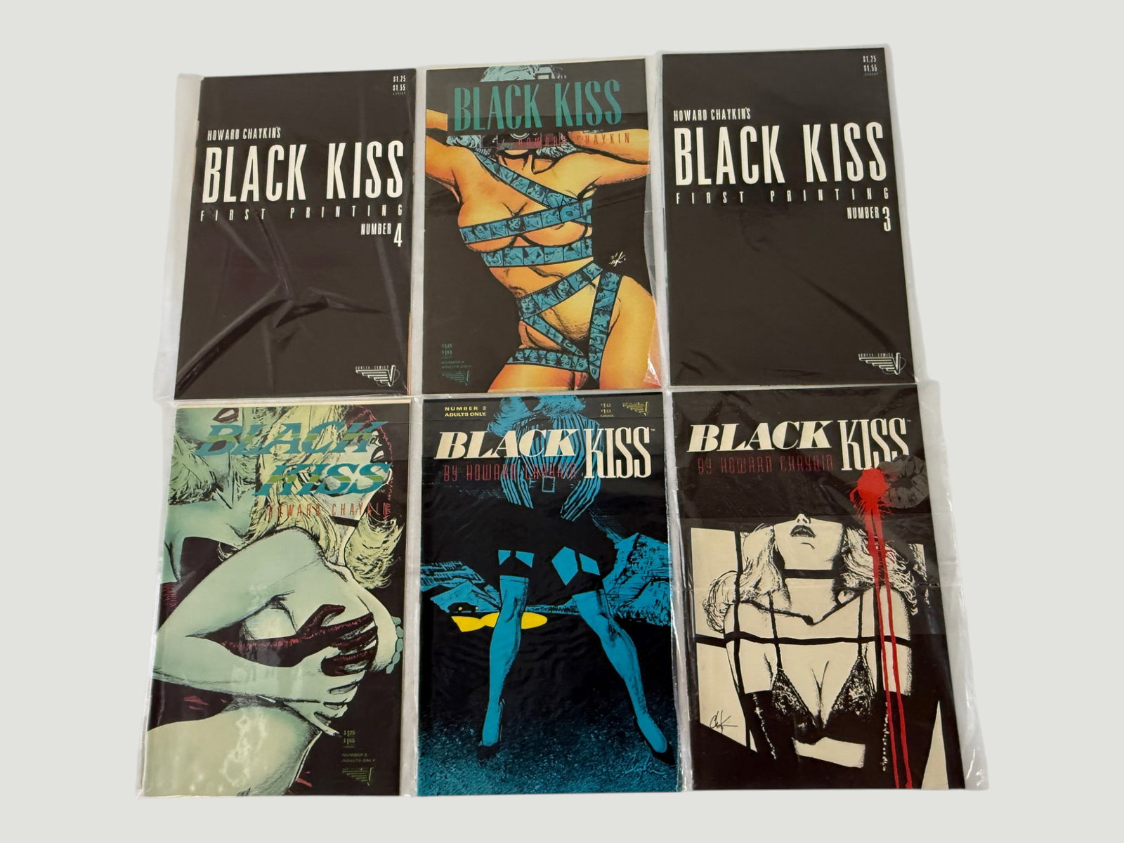 Howard Chaykin's Black Kiss #1-6 Complete Run, Vortex Comics 1988 (1 of 2)
