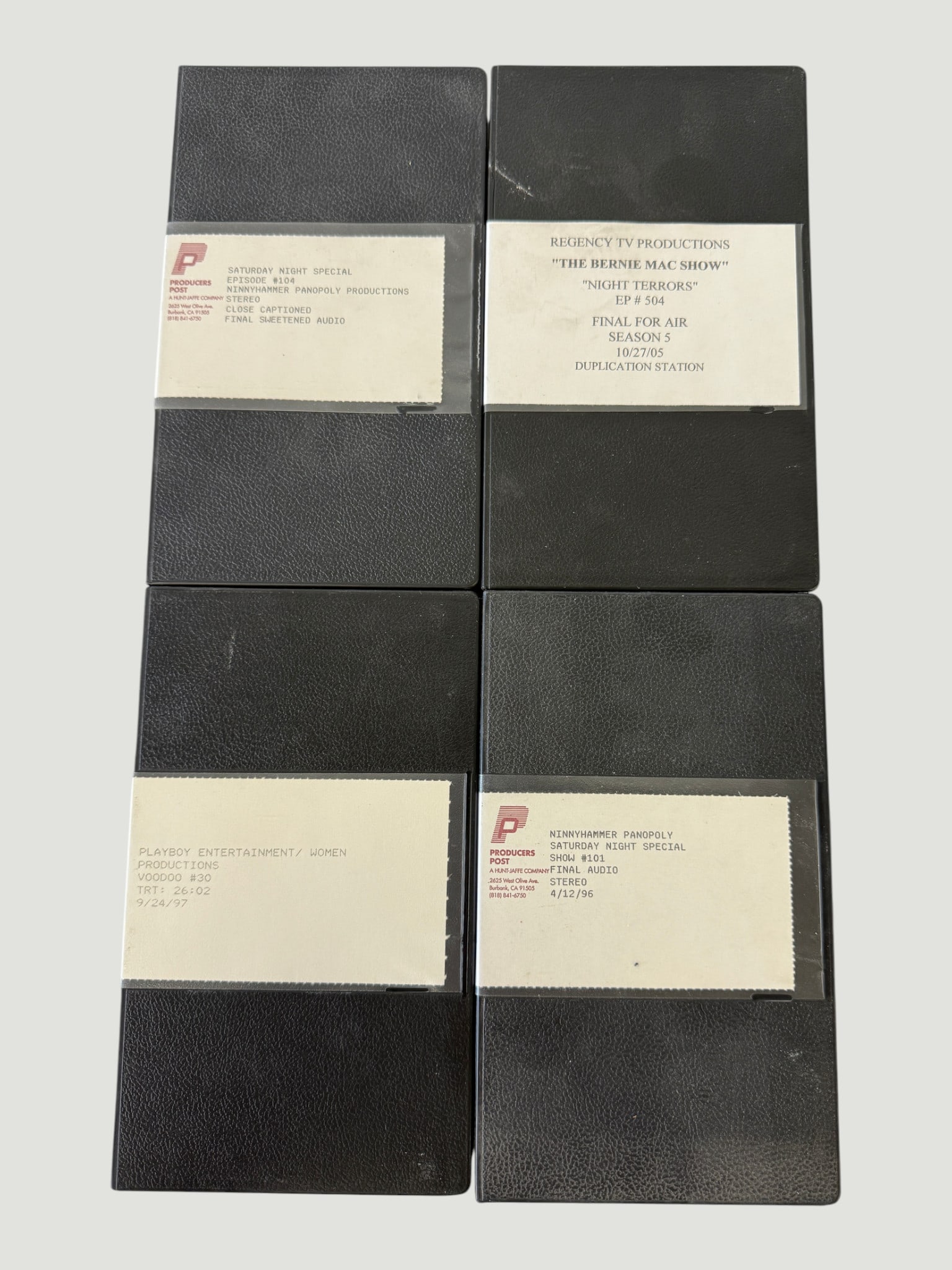 Bernie Mac Show Saturday Night Production Betacam VHS Master Tapes (1 of 2)