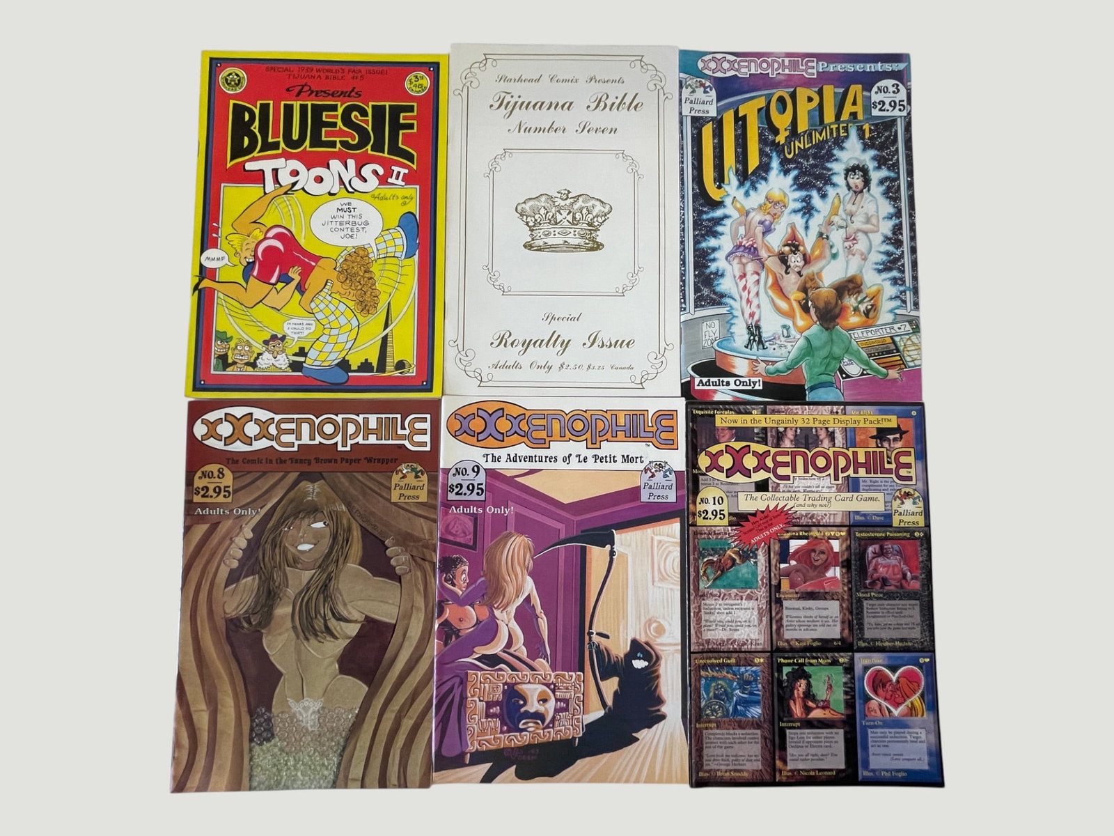 XXXenophile & Adult Underground Comics Lot: Palliard Press, Starhead Comix, 6 Issues (1 of 3)