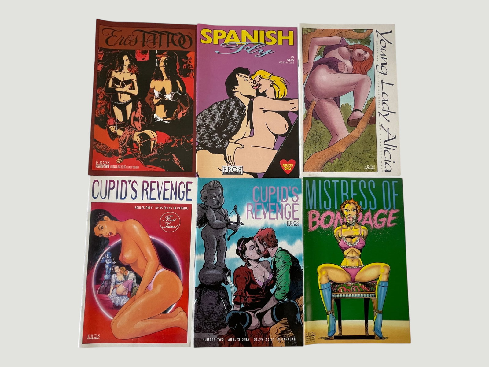 Eros Comix Adult Underground Comics Collection x6 — Cupid's Revenge, Spanish Fly & More (1 of 3)