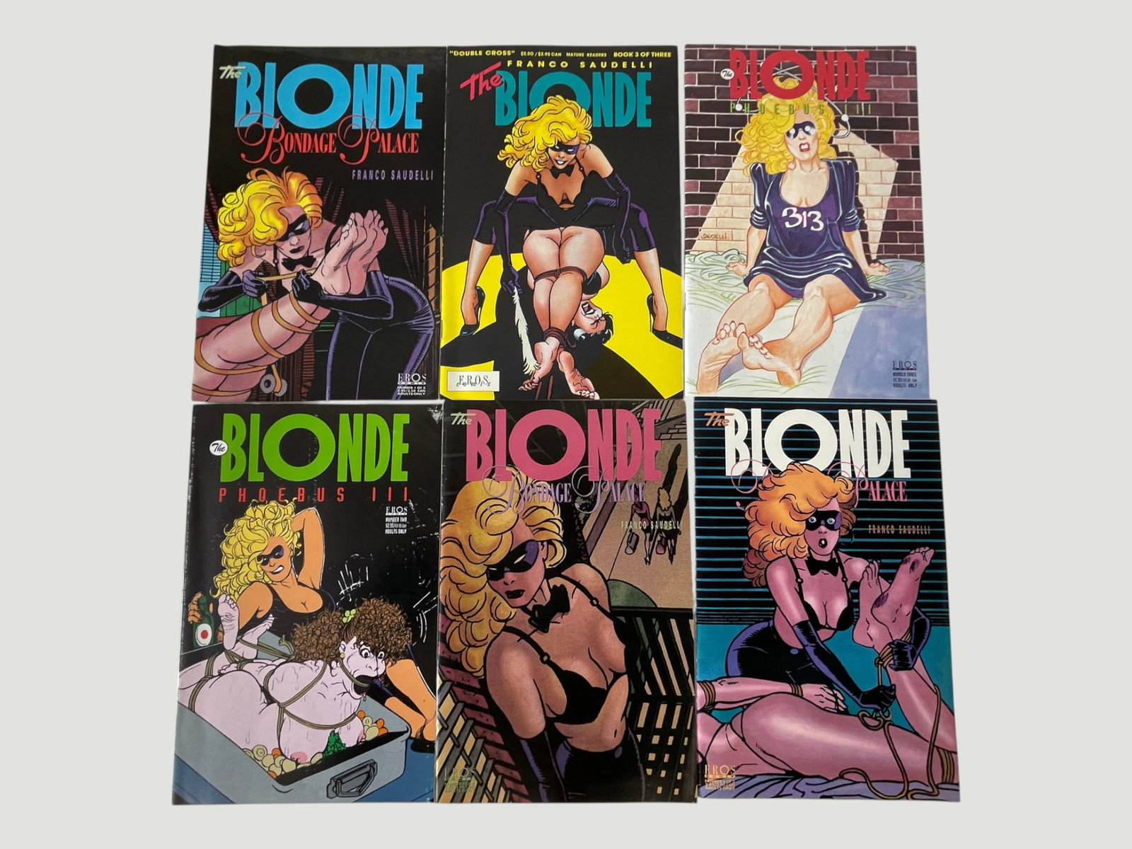 The Blonde by Franco Saudelli – 6 Comic Issues, Eros Comix, Adult Comics Lot (1 of 3)