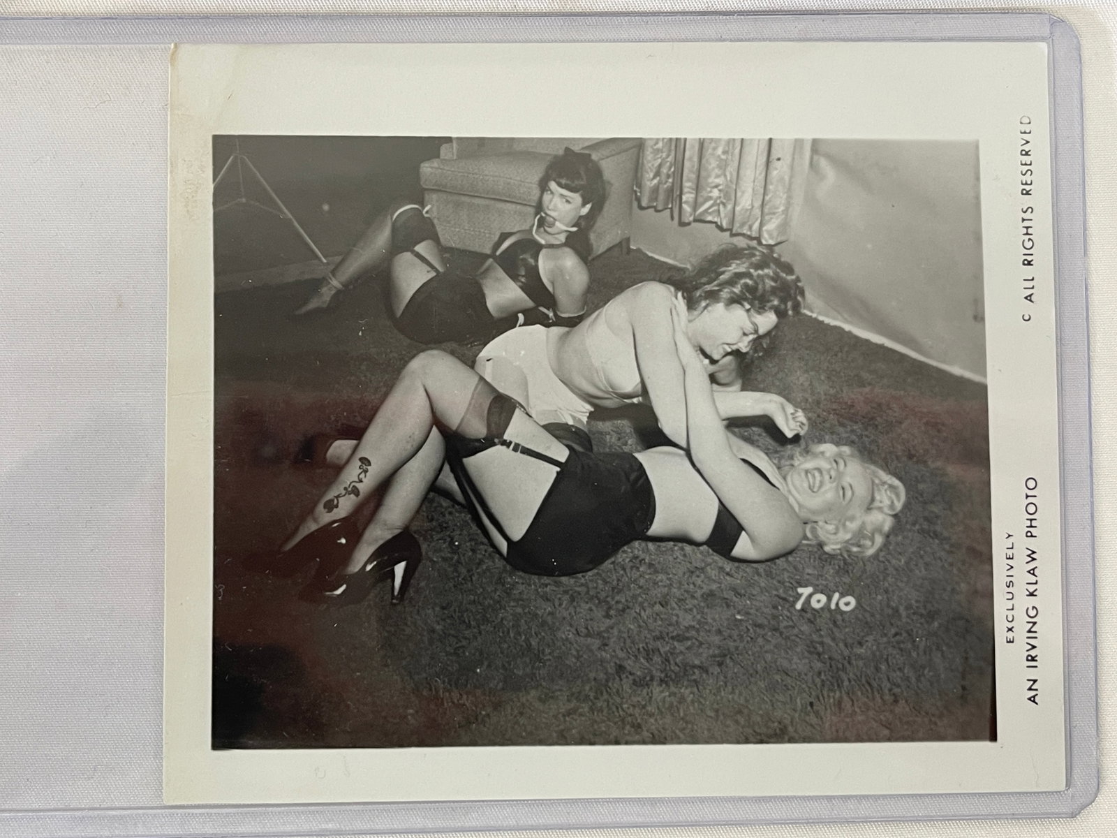 Bettie Page Vintage 1950's B&W Original Photograph By Irving Klaw (1 of 3)