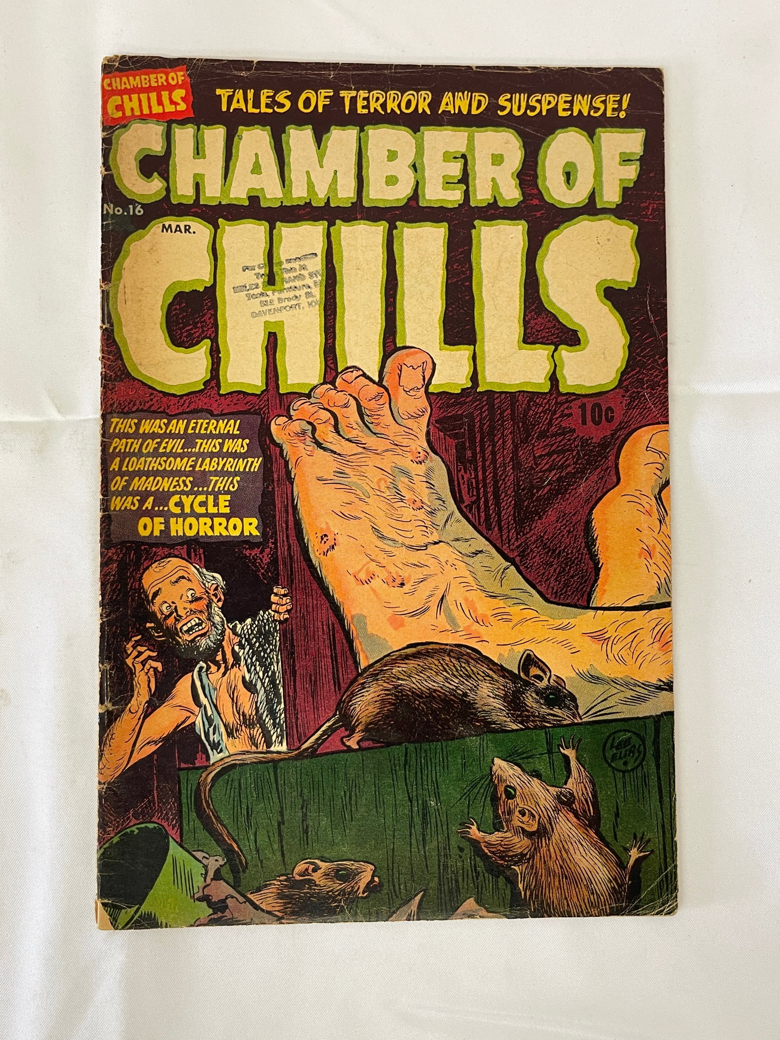Chamber of Chills #16 Harvey Comics 1953 Pre-Code Horror Comic (1 of 3)