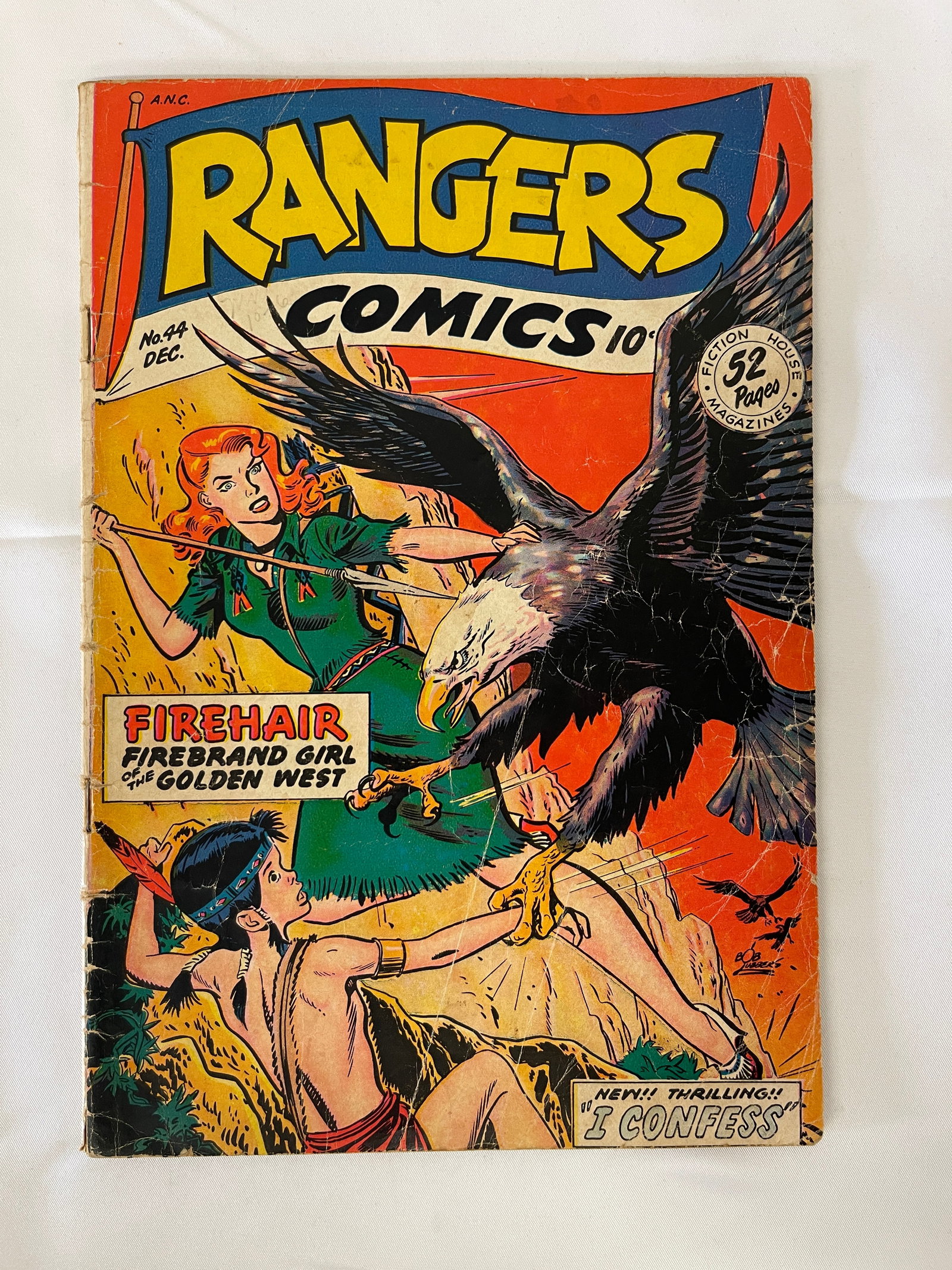 Rangers Comics #44 Fiction House 1948 Firehair Golden Age Comic Book (1 of 3)