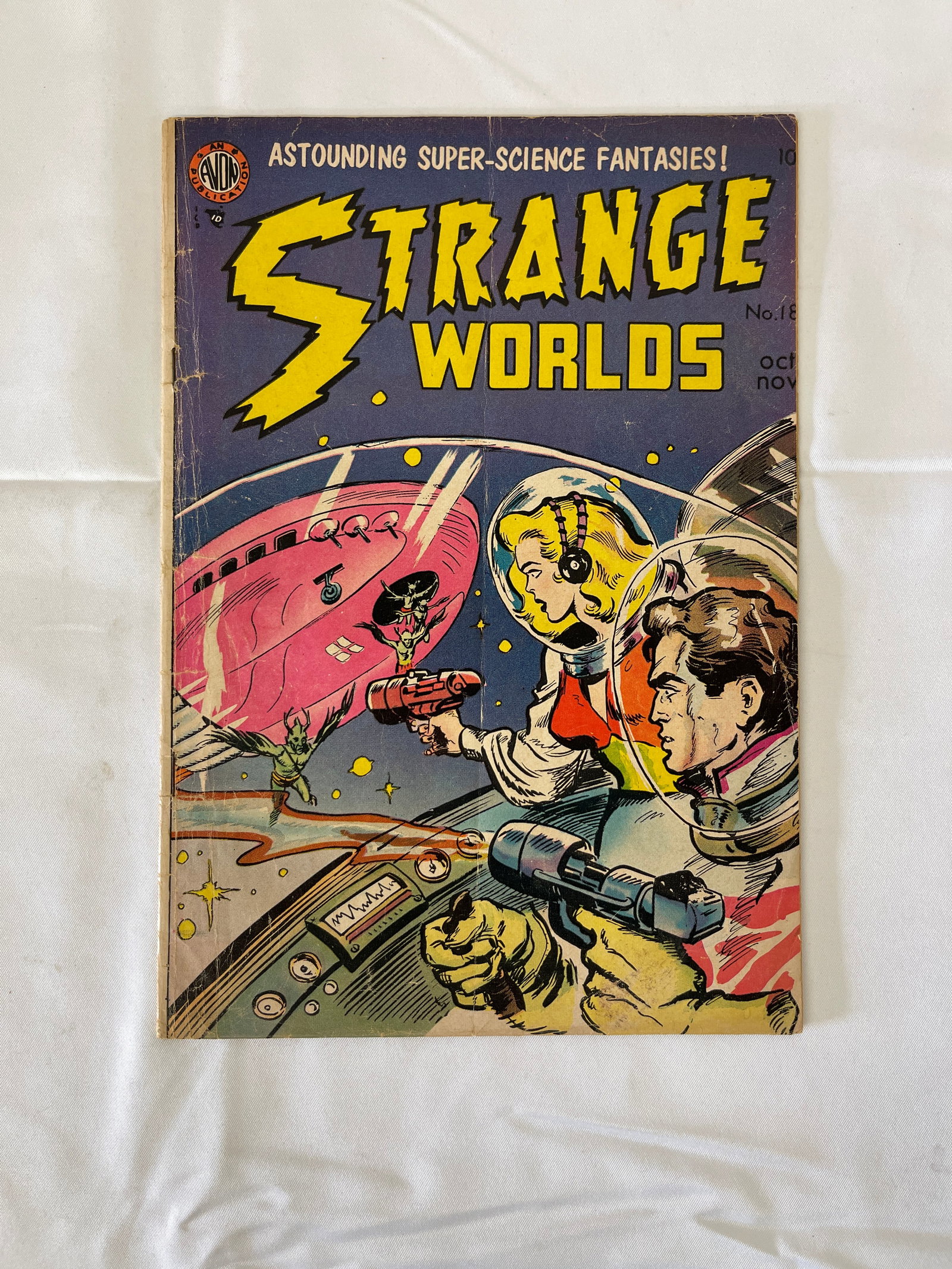 Strange Worlds #18 Avon Comics 1954 Sci-Fi Golden Age Comic Book (1 of 3)