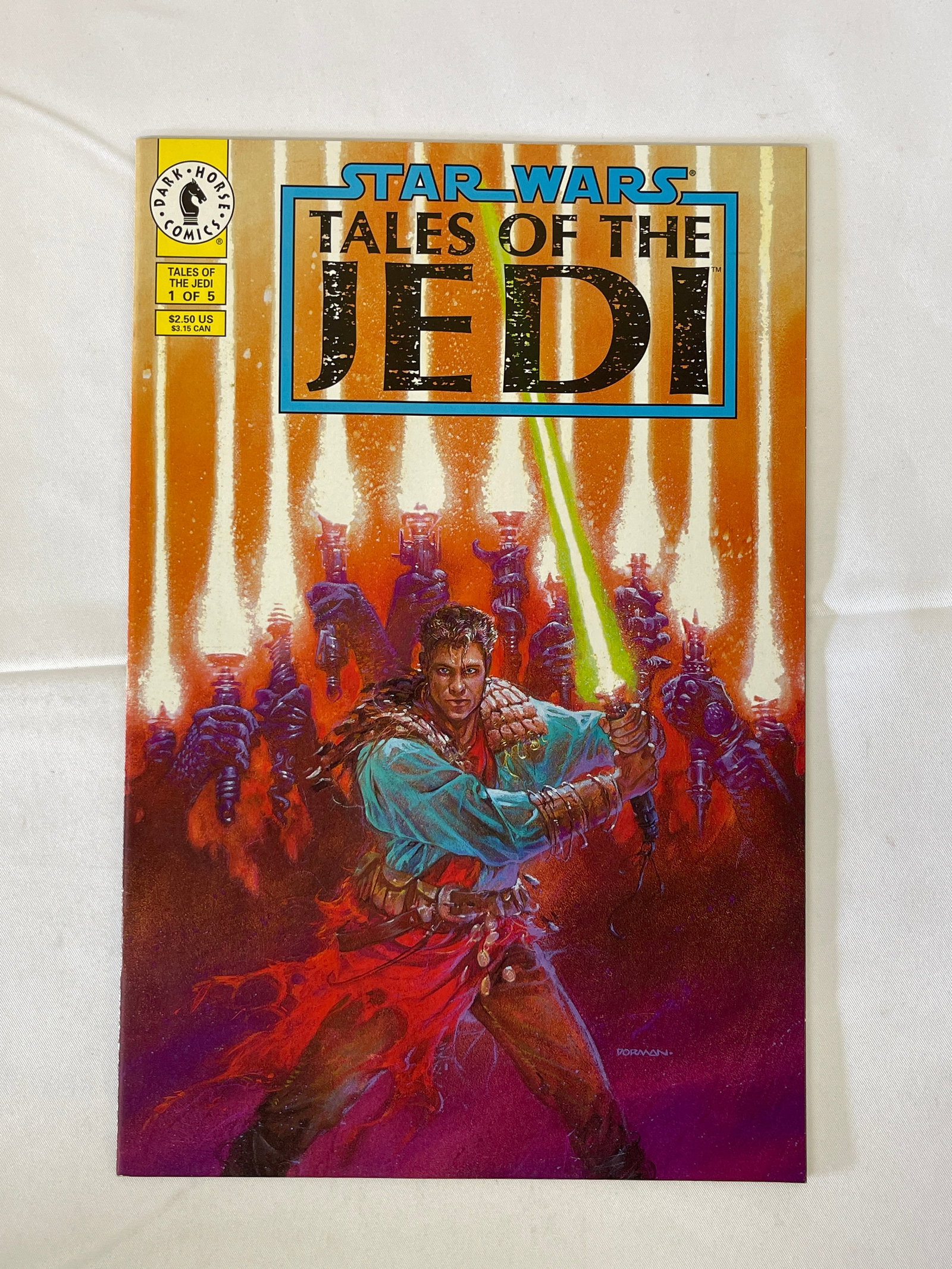 Star Wars: Tales of the Jedi #1 of 5 Dark Horse Comics 1993: Star Wars: Tales of the Jedi #1 (of 5), published by Dark Horse Comics in 1993, priced at $2.50 US / $3.15 CAN. This landmark series marked the first major exploration of the Old Republic era in Star 