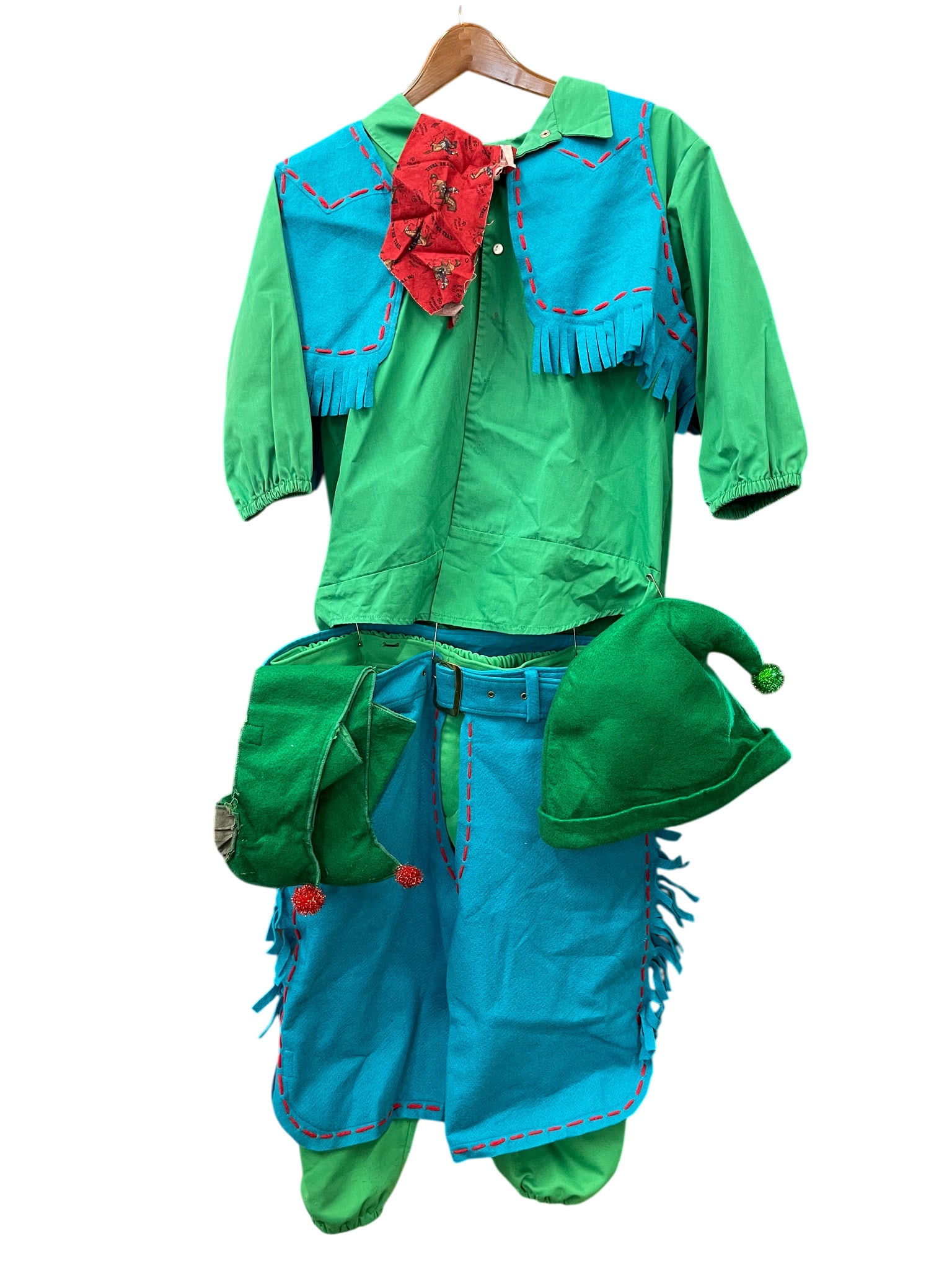 BAD SANTA Tony Cox Marcus Skidmore Original Elf Costume Movie Prop (1 of 8)