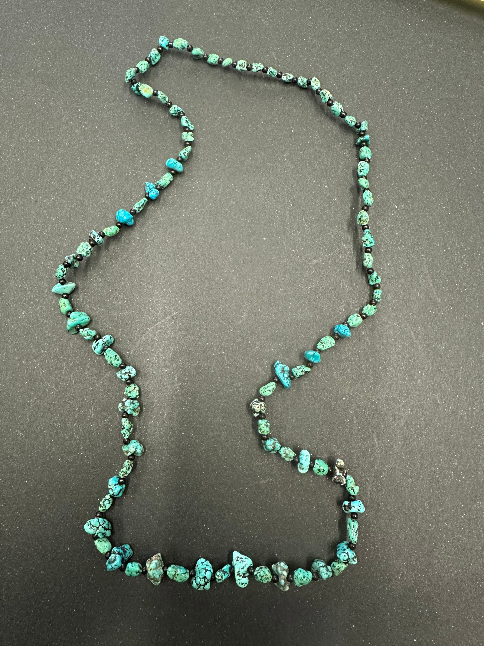 Native American Spiderweb Turquoise Necklace (1 of 3)