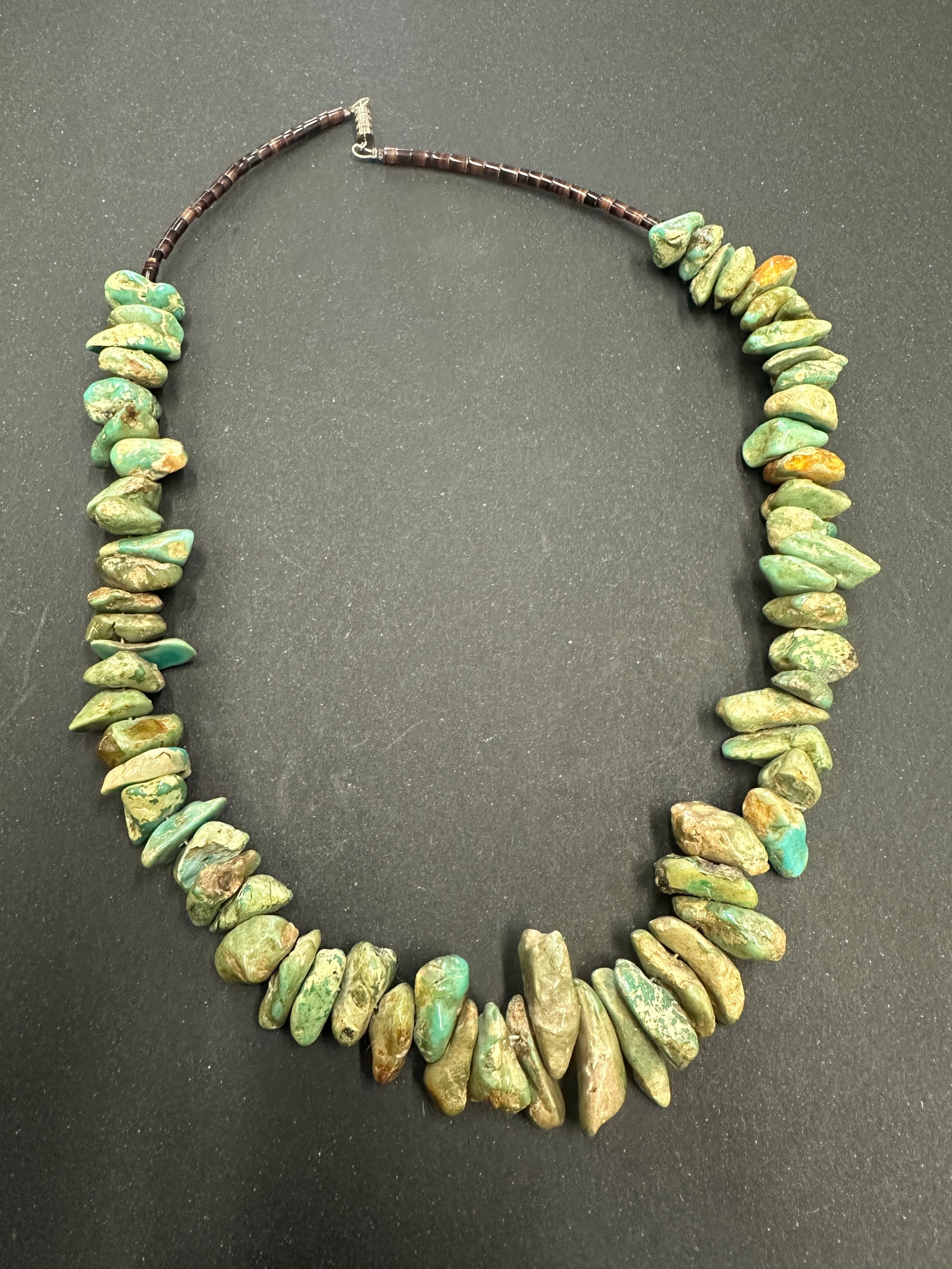 Native american Turquoise Nugget Necklace (1 of 5)