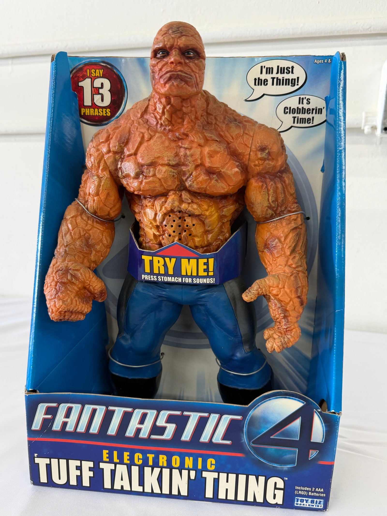 Fantastic Four Electronic Talking The Thing Action Figure Toy Biz (1 of 4)